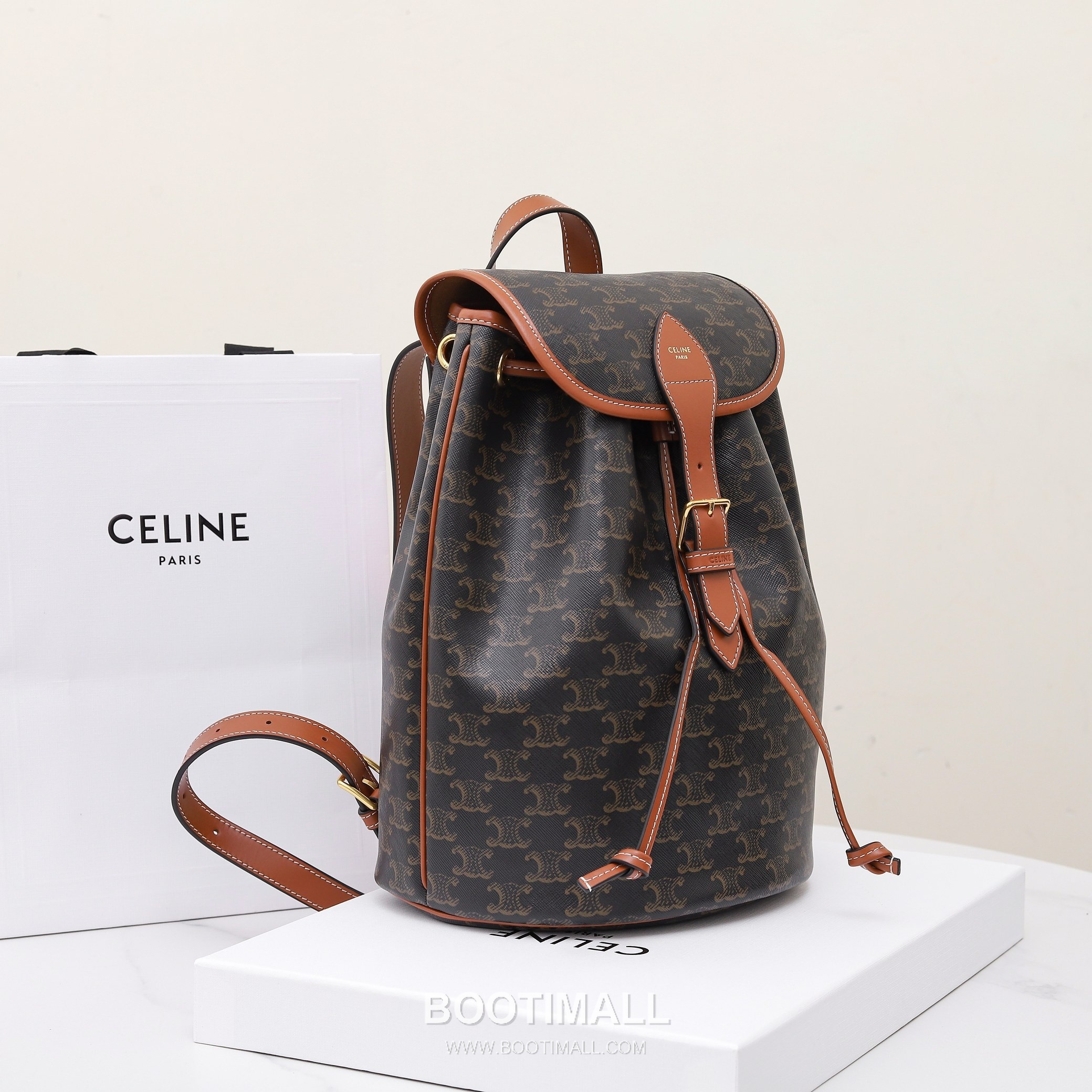 Celine Large Backpack Cowhide Leather Casual Bag with Minimal Design 셀린느 라지 백팩 카우하이드 레더 캐주얼백 미니멀디자인 117902 29.5cm 11
