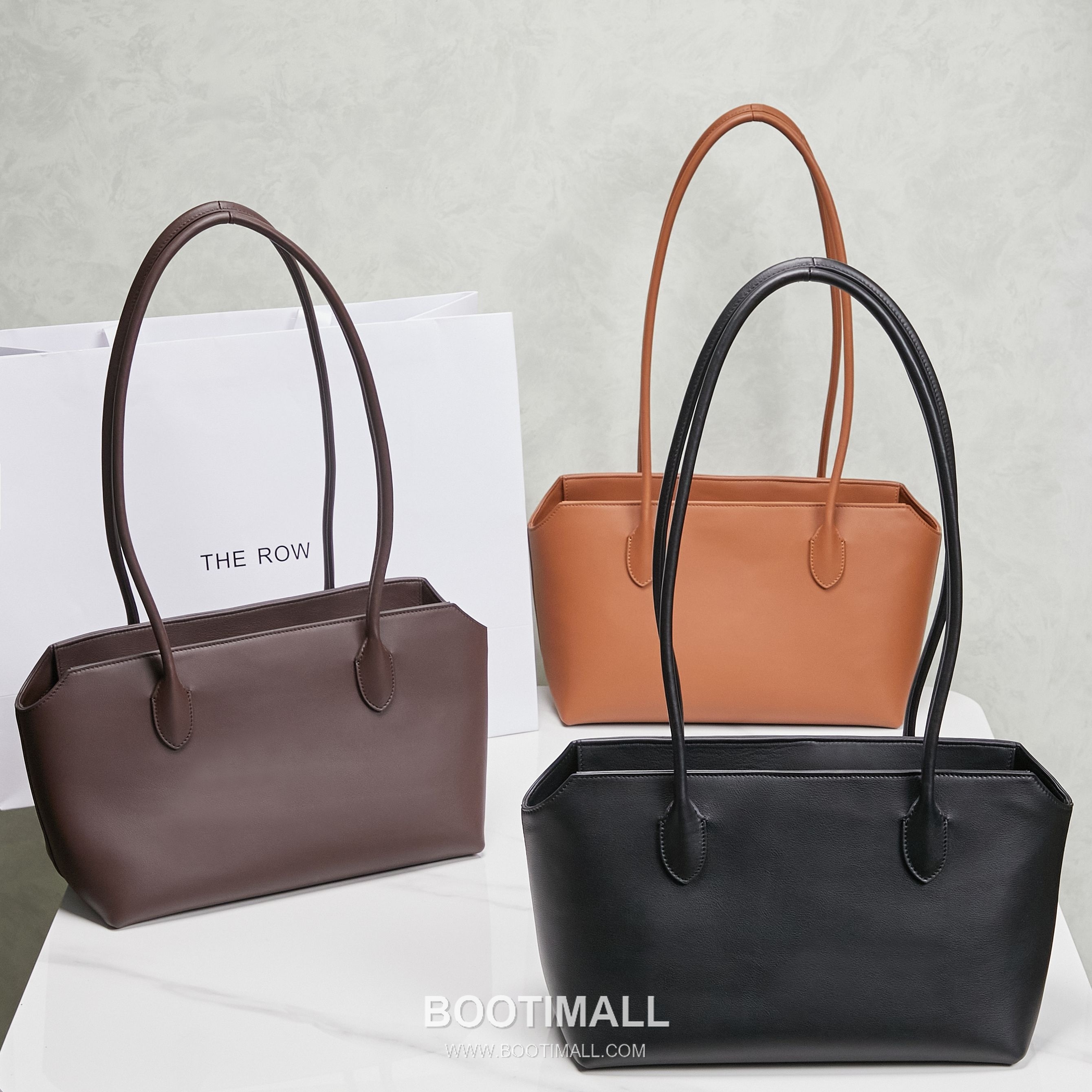 The Row Terrasse Saddle Leather Tote Bag with Long Handle Pocket Detail 더로우 테라스 새들레더 토트백 롱핸들 포켓 32cm 10