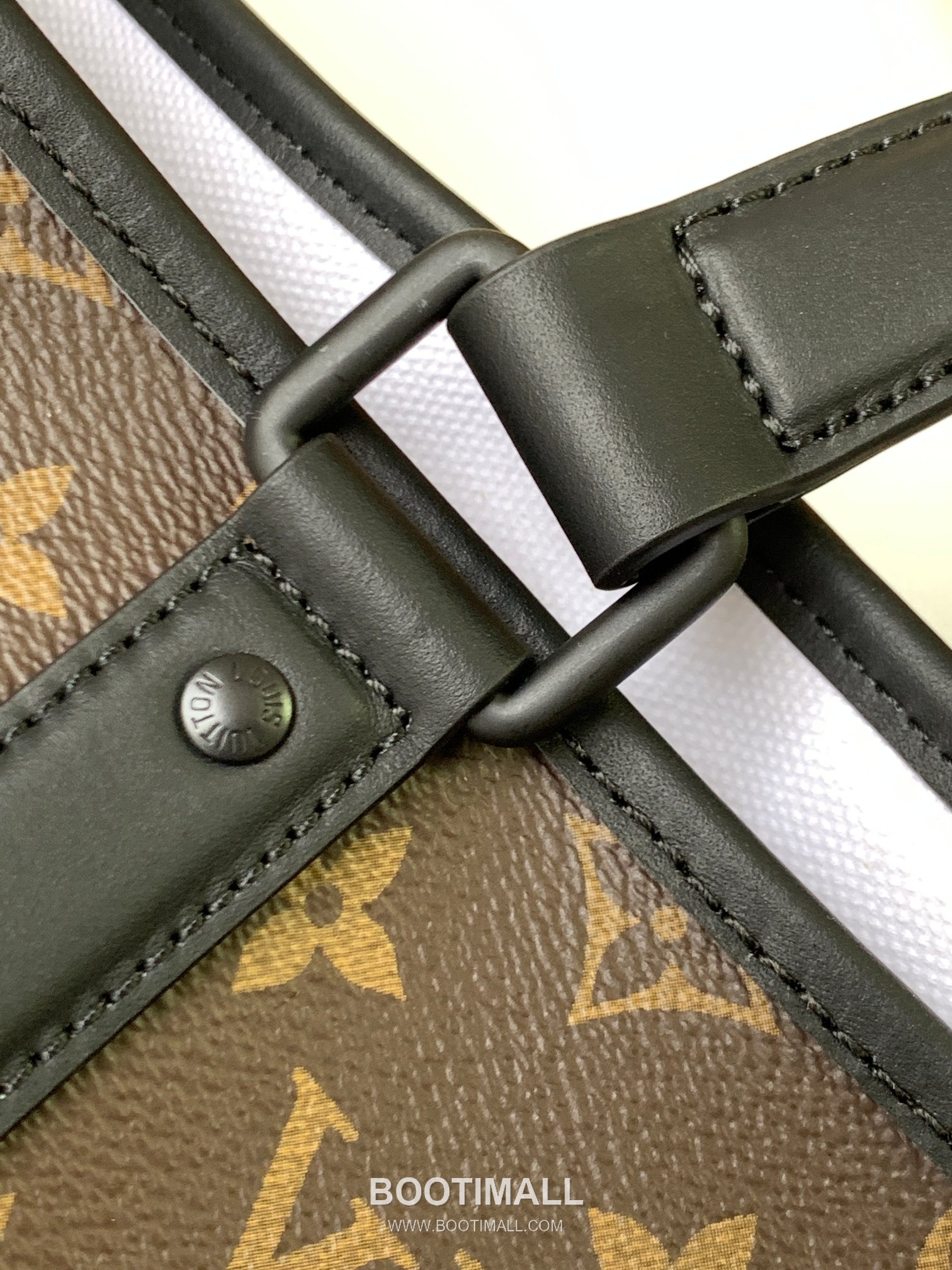 Louis Vuitton Week-End Monogram Macassar Canvas Tote Bag with Strap Pocket Detail 루이비통 위크엔드 모노그램 마카사르 캔버스 토트백 스트랩 포켓 M45733 38.5cm 5