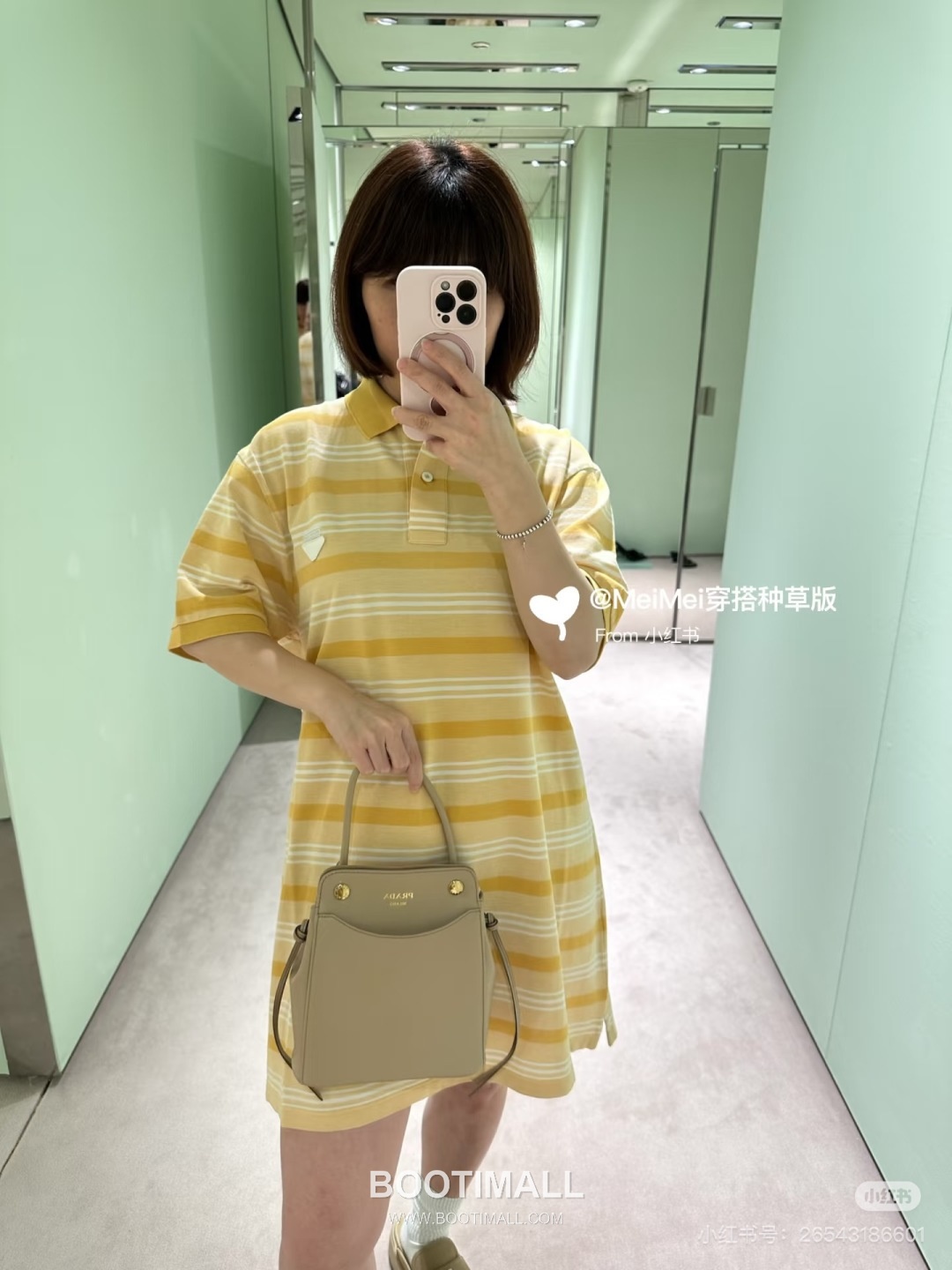 Prada Carry Calfskin Tote Bag with Strap Magnetic Closure Detail 프라다 캐리 카프스킨 토트백 스트랩 마그네틱클로저 1BA496 21cm 3