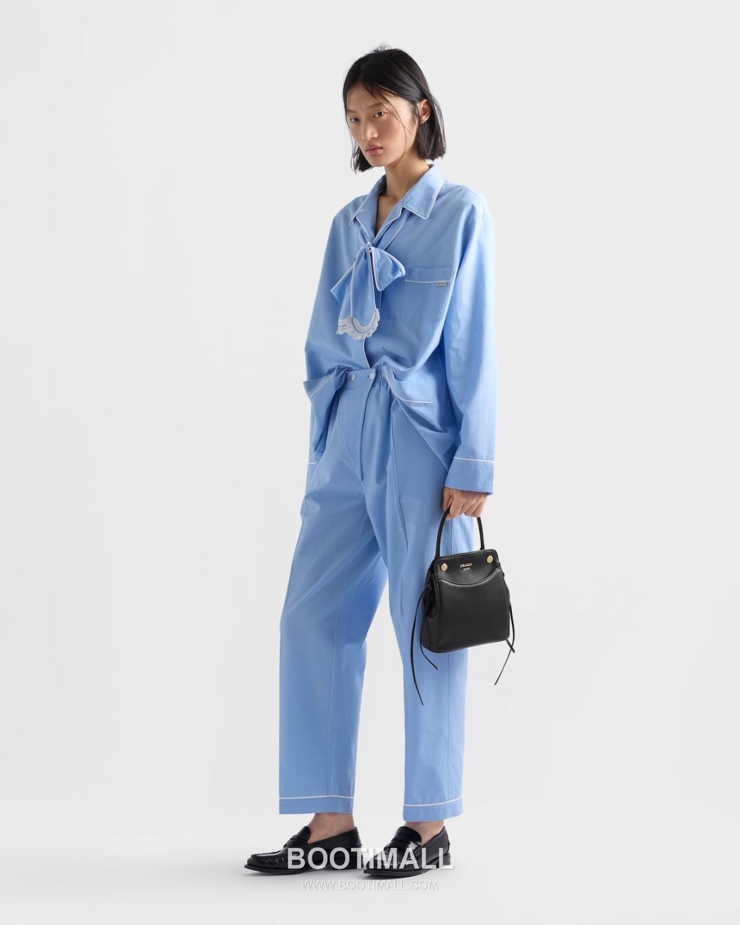 Prada Carry Calfskin Tote Bag with Strap Magnetic Closure Detail 프라다 캐리 카프스킨 토트백 스트랩 마그네틱클로저 1BA496 21cm 14