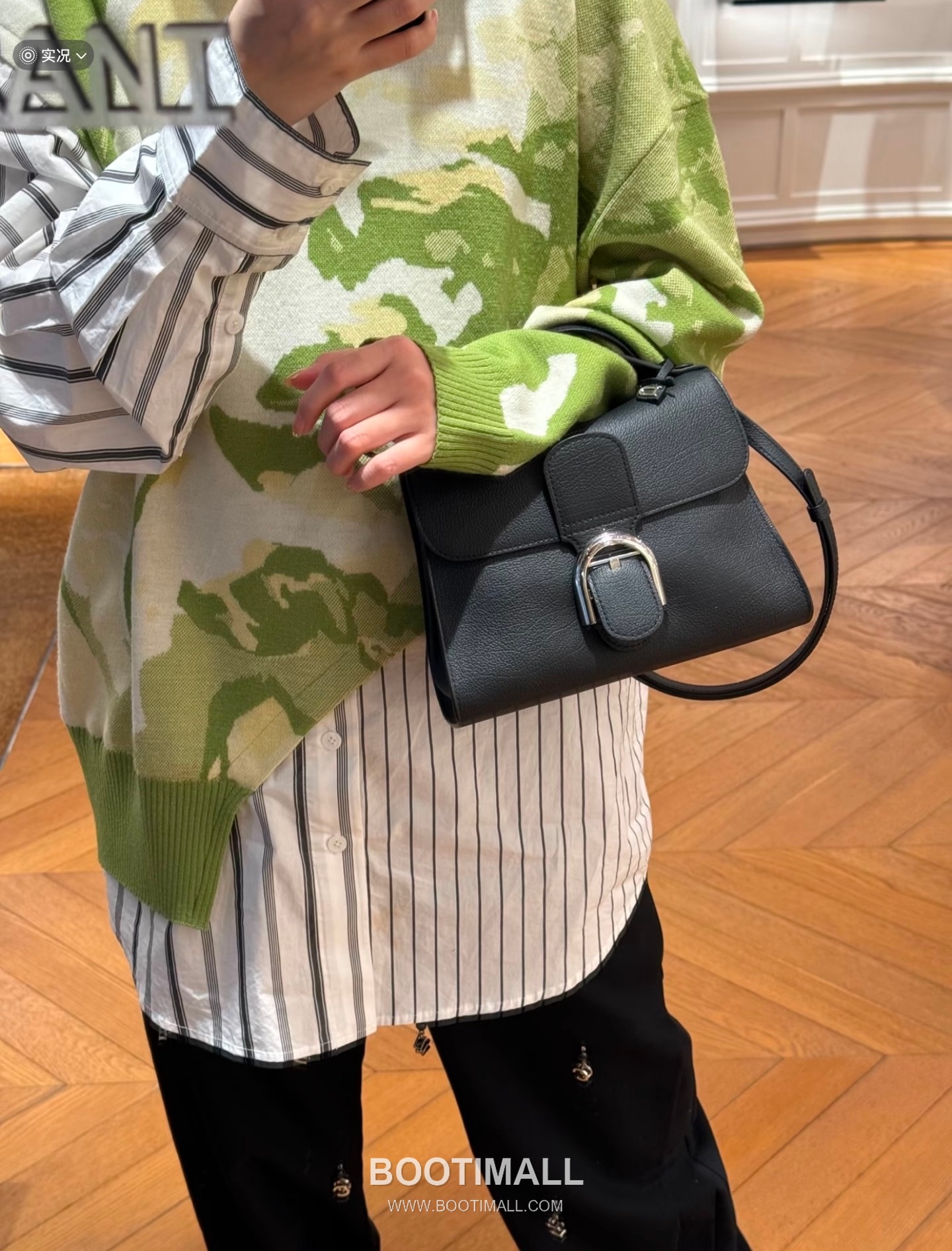 Delvaux Tempo Aluire Calfskin Tote Bag with Strap Flap Metal Detail 델보 템포 알뤼르 카프스킨 토트백 스트랩 플랩 메탈 23cm 2