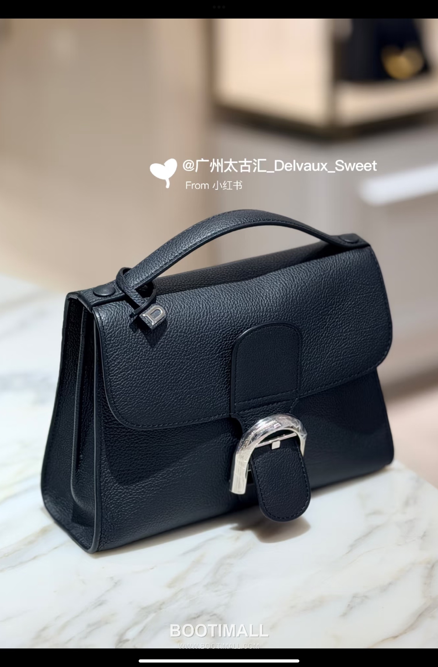 Delvaux Tempo Aluire Calfskin Tote Bag with Strap Flap Metal Detail 델보 템포 알뤼르 카프스킨 토트백 스트랩 플랩 메탈 23cm 3