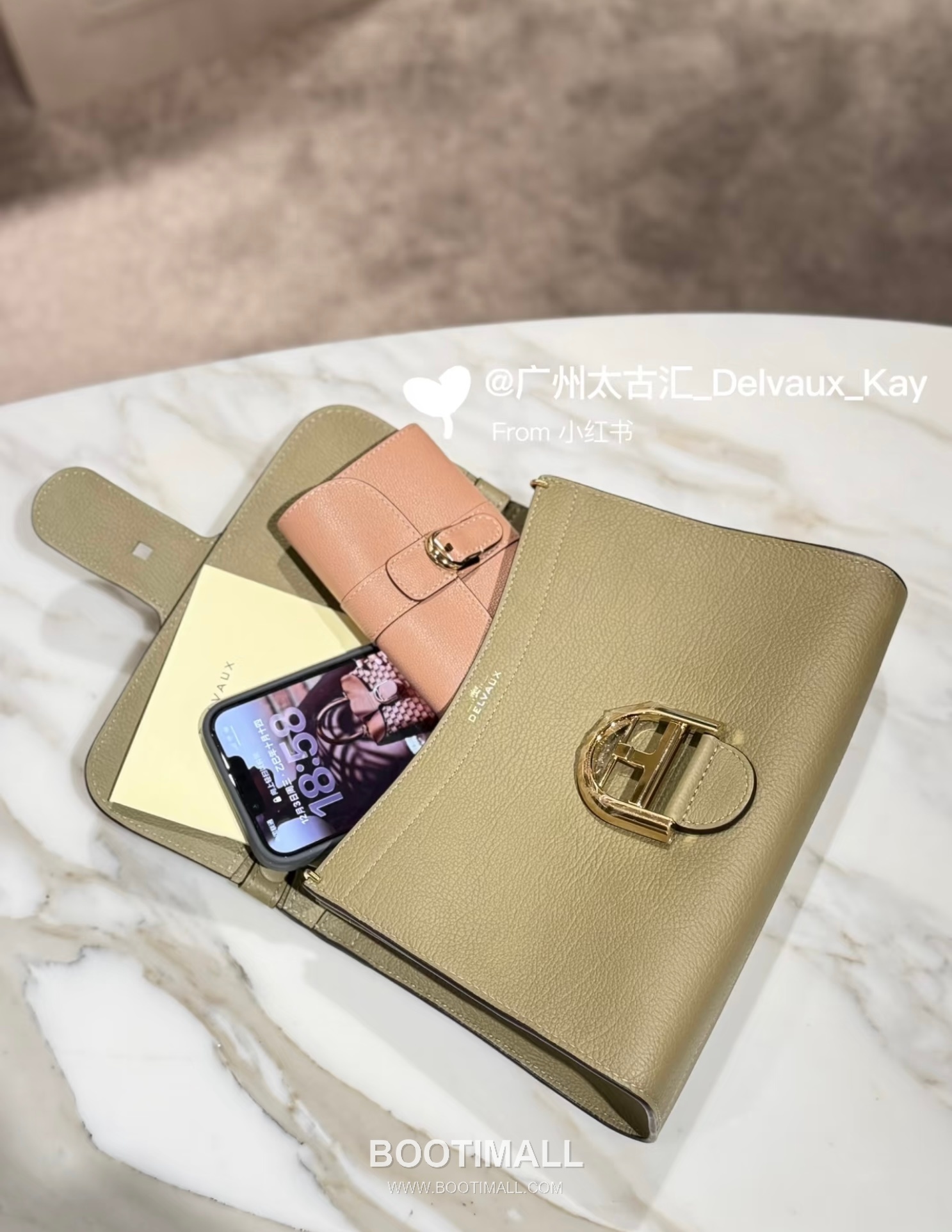 Delvaux Tempo Aluire Calfskin Tote Bag with Strap Flap Metal Detail 델보 템포 알뤼르 카프스킨 토트백 스트랩 플랩 메탈 23cm 4