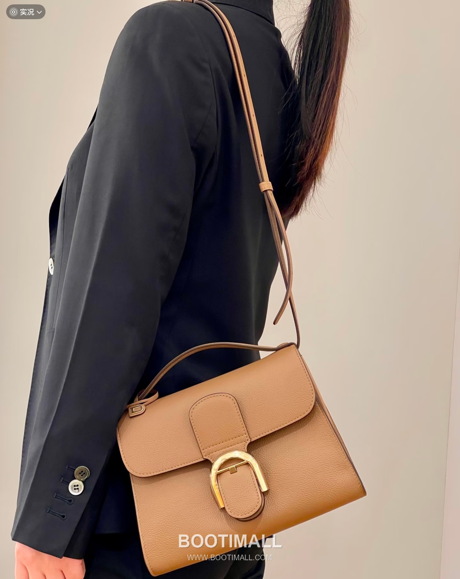 Delvaux Tempo Aluire Calfskin Tote Bag with Strap Flap Metal Detail 델보 템포 알뤼르 카프스킨 토트백 스트랩 플랩 메탈 23cm 5