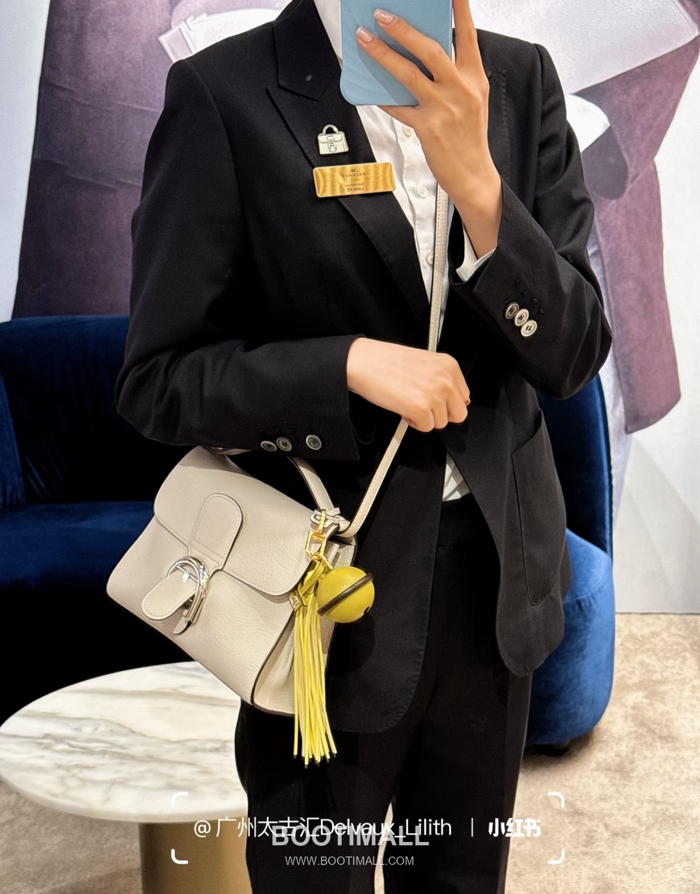 Delvaux Tempo Aluire Calfskin Tote Bag with Strap Flap Metal Detail 델보 템포 알뤼르 카프스킨 토트백 스트랩 플랩 메탈 23cm 2