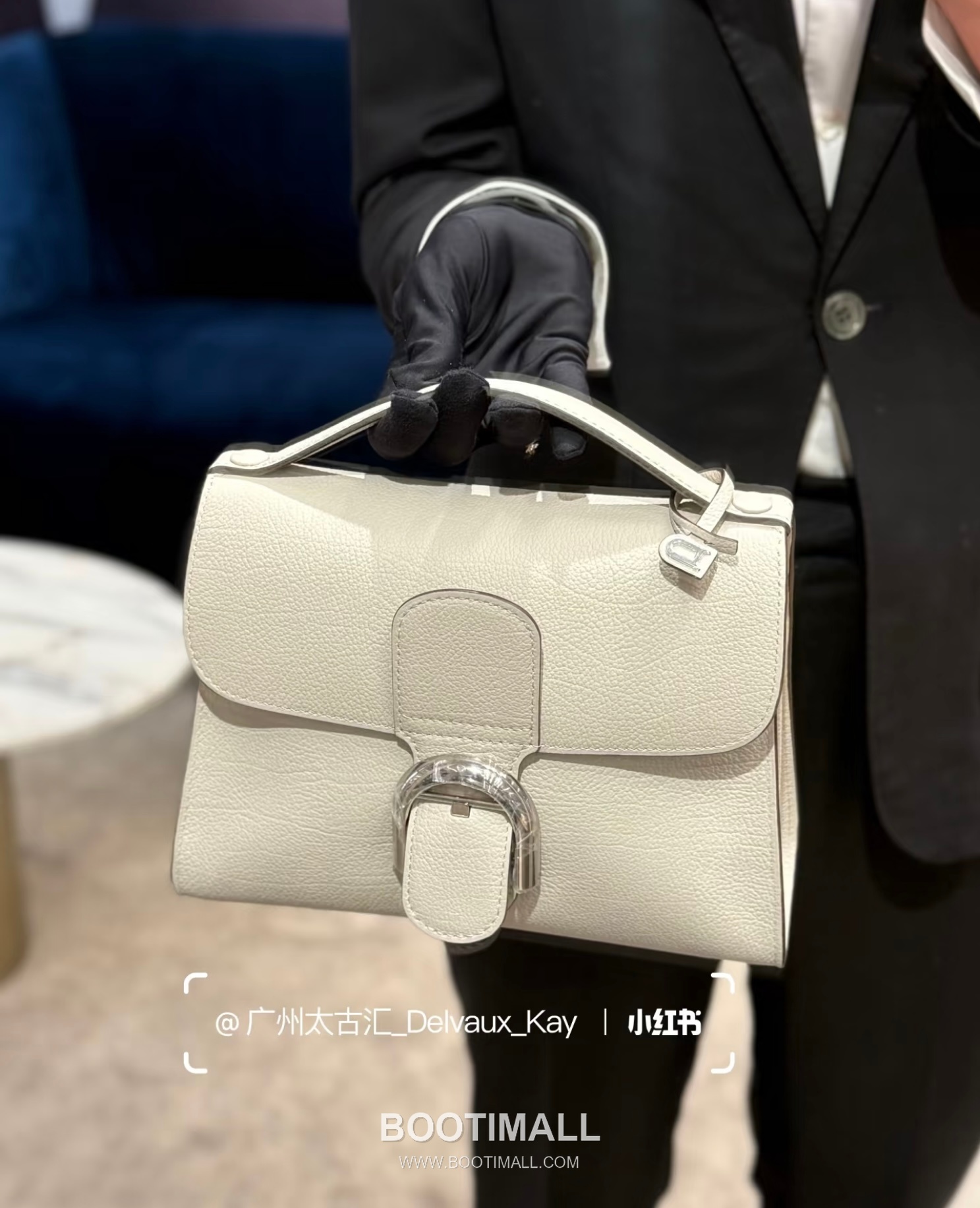 Delvaux Tempo Aluire Calfskin Tote Bag with Strap Flap Metal Detail 델보 템포 알뤼르 카프스킨 토트백 스트랩 플랩 메탈 23cm 4
