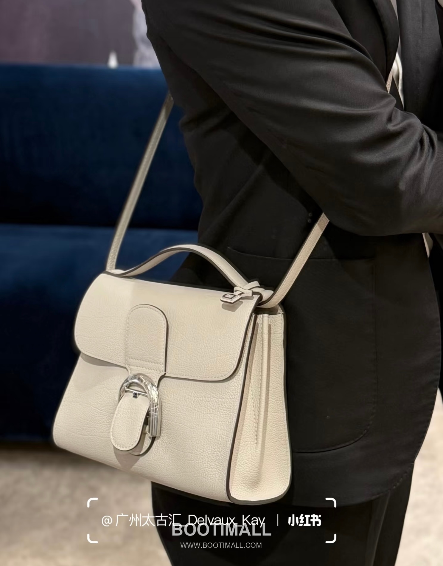 Delvaux Tempo Aluire Calfskin Tote Bag with Strap Flap Metal Detail 델보 템포 알뤼르 카프스킨 토트백 스트랩 플랩 메탈 23cm 5