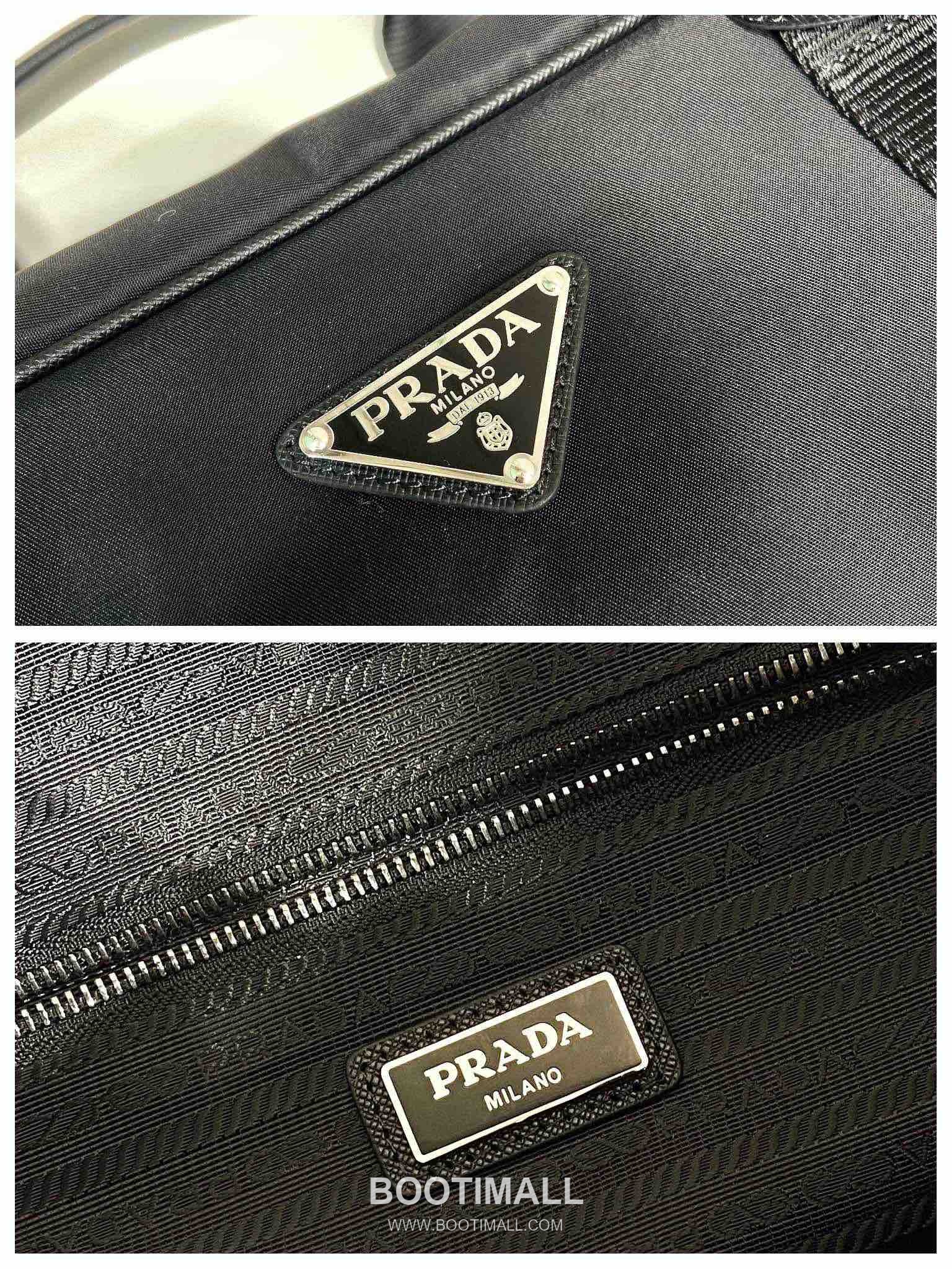 Prada Nylon Travel Duffle Bag with Calfskin Handle Triangle Logo Strap Detail 프라다 나일론 카프스킨 핸들 트라이앵글 로고 스트랩 더플백 2VC033 45cm 7
