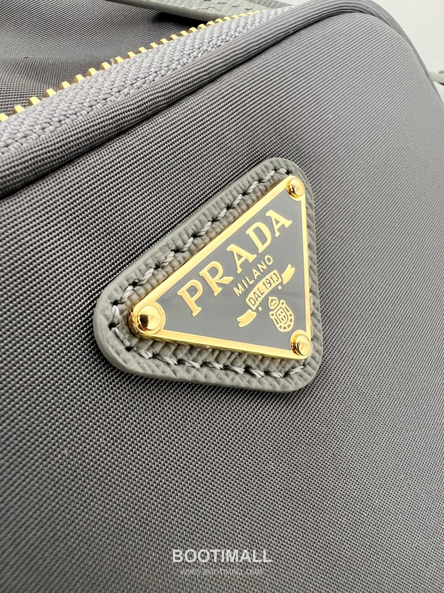 Prada Parachute Nylon Bucket Bag with Triangle Logo Drawstring Detail 프라다 패러슈트 나일론 트라이앵글 로고 드로우스트링 버킷백 1BH038 18cm 6