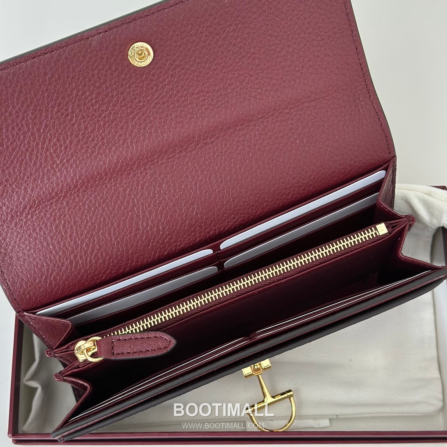 Gucci GG Supreme Canvas Wallet with Leather Trim Zip Detail 구찌 GG 수프림 캔버스 레더 트림 집 월렛 828147 19cm 4