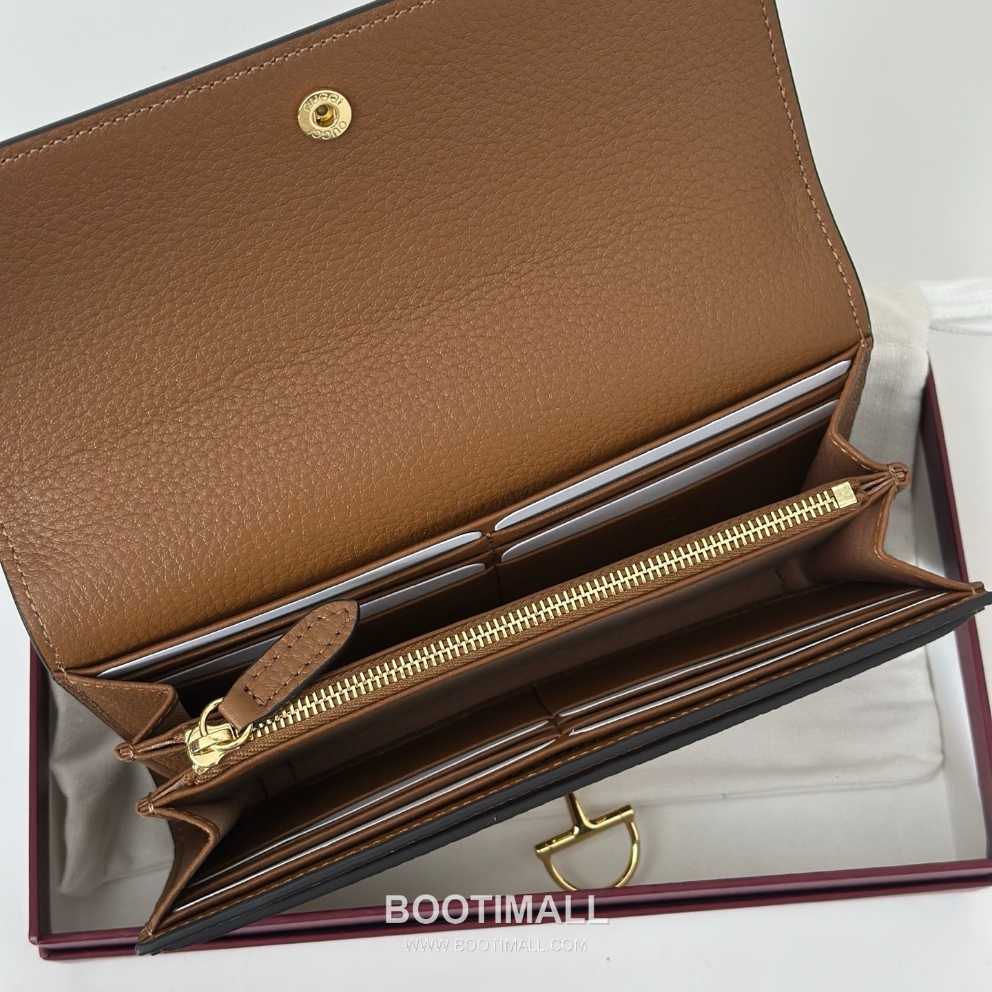 Gucci GG Supreme Canvas Wallet with Leather Trim Zip Detail 구찌 GG 수프림 캔버스 레더 트림 집 월렛 828147 19cm 4