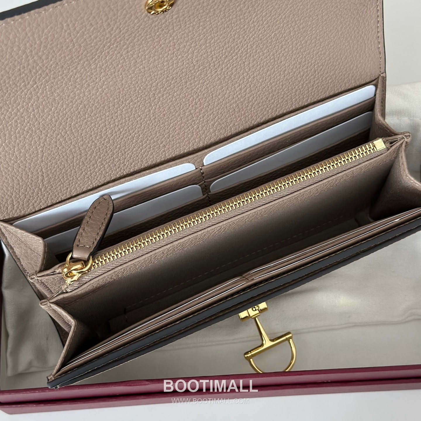 Gucci GG Supreme Canvas Wallet with Leather Trim Zip Detail 구찌 GG 수프림 캔버스 레더 트림 집 월렛 828147 19cm 4