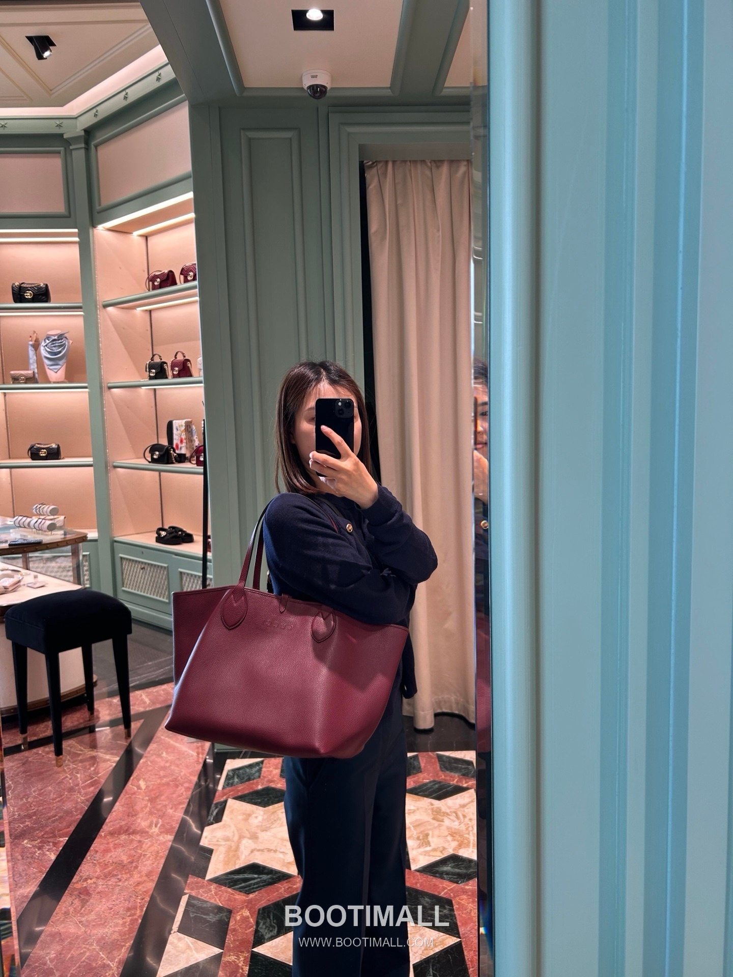 Gucci Leather Tote Bag with Adjustable Structure Zip Detail 구찌 레더 어저스터블 구조 집 토트백 839112 50cm 1