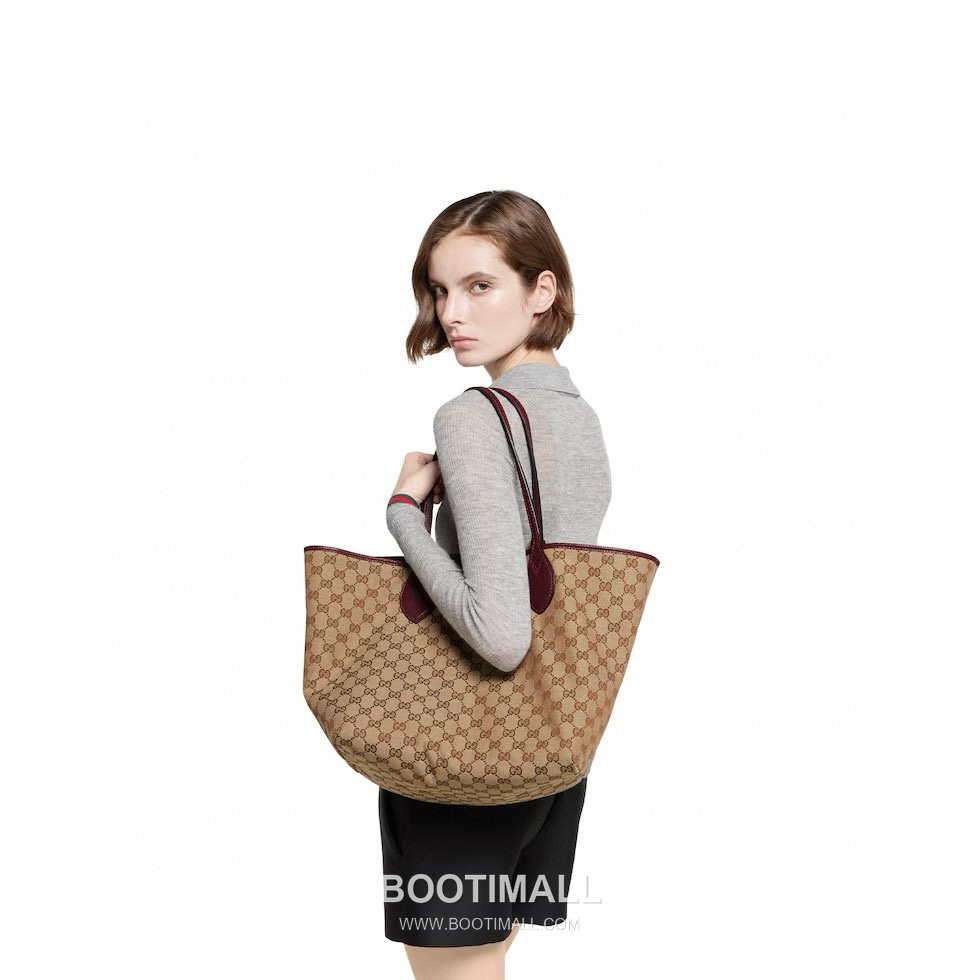 Gucci Leather Tote Bag with Adjustable Structure Zip Detail 구찌 레더 어저스터블 구조 집 토트백 839112 50cm 6