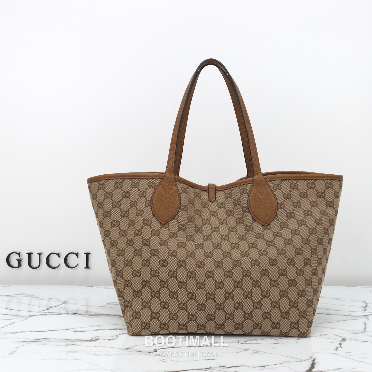Gucci Leather Tote Bag with Adjustable Structure Zip Detail 구찌 레더 어저스터블 구조 집 토트백 839112 50cm 4