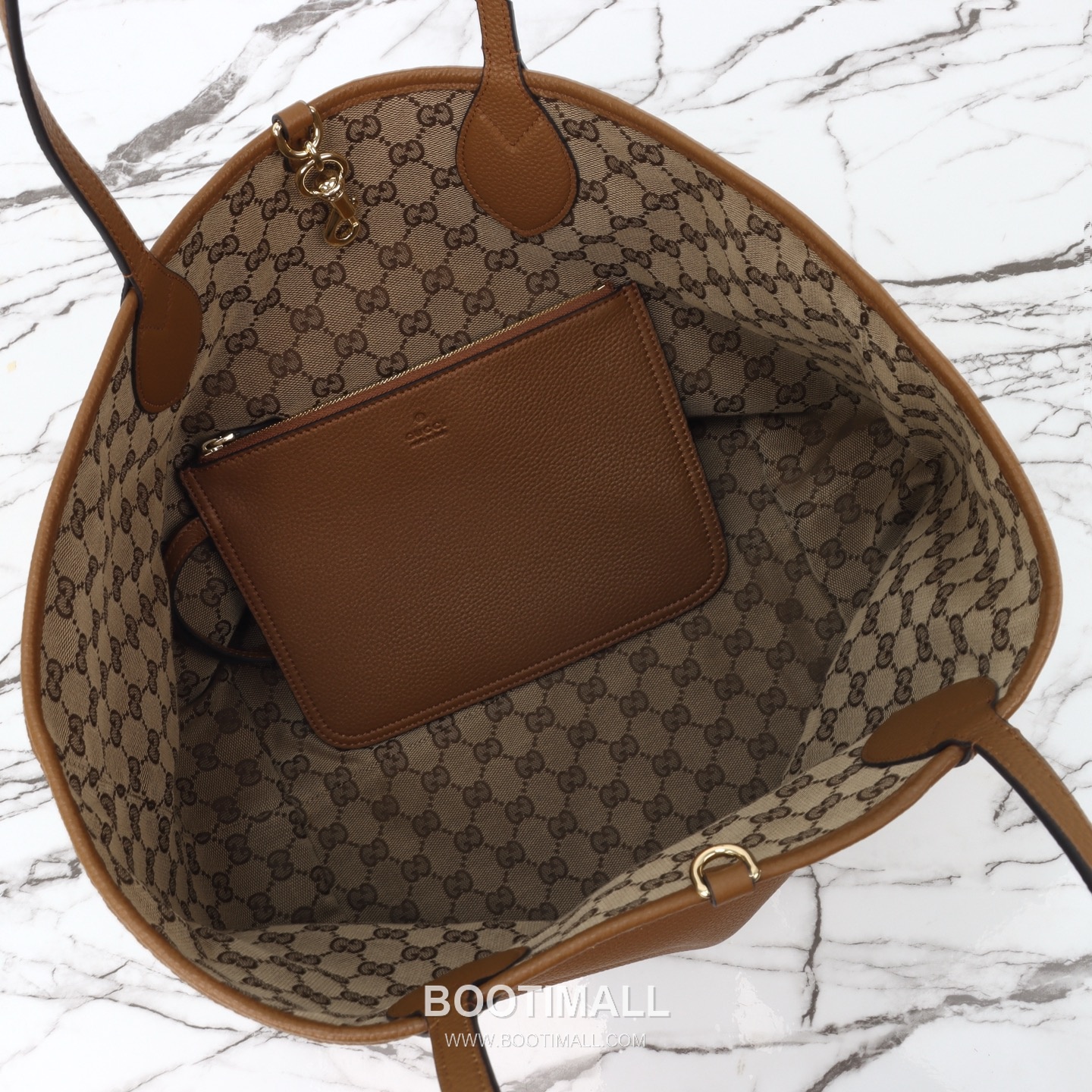 Gucci Leather Tote Bag with Adjustable Structure Zip Detail 구찌 레더 어저스터블 구조 집 토트백 839112 50cm 9
