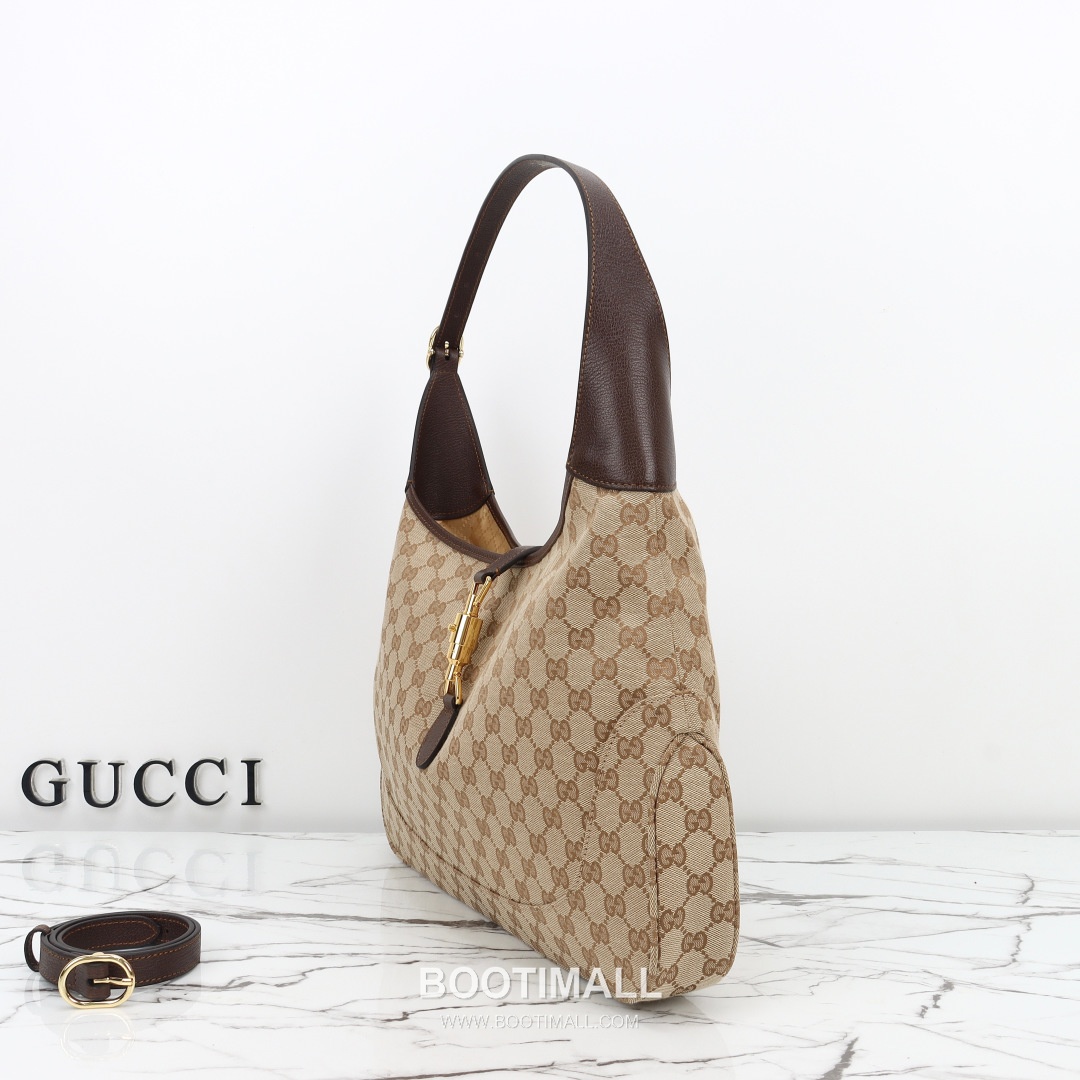 Gucci GG Canvas Tote Bag with Leather Trim Zip Detail 구찌 GG 캔버스 레더 트림 집 토트백 863279 40cm 8