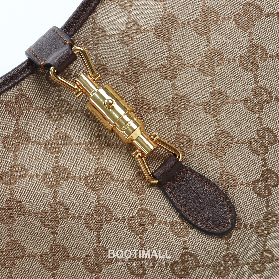 Gucci GG Canvas Tote Bag with Leather Trim Zip Detail 구찌 GG 캔버스 레더 트림 집 토트백 863279 40cm 10