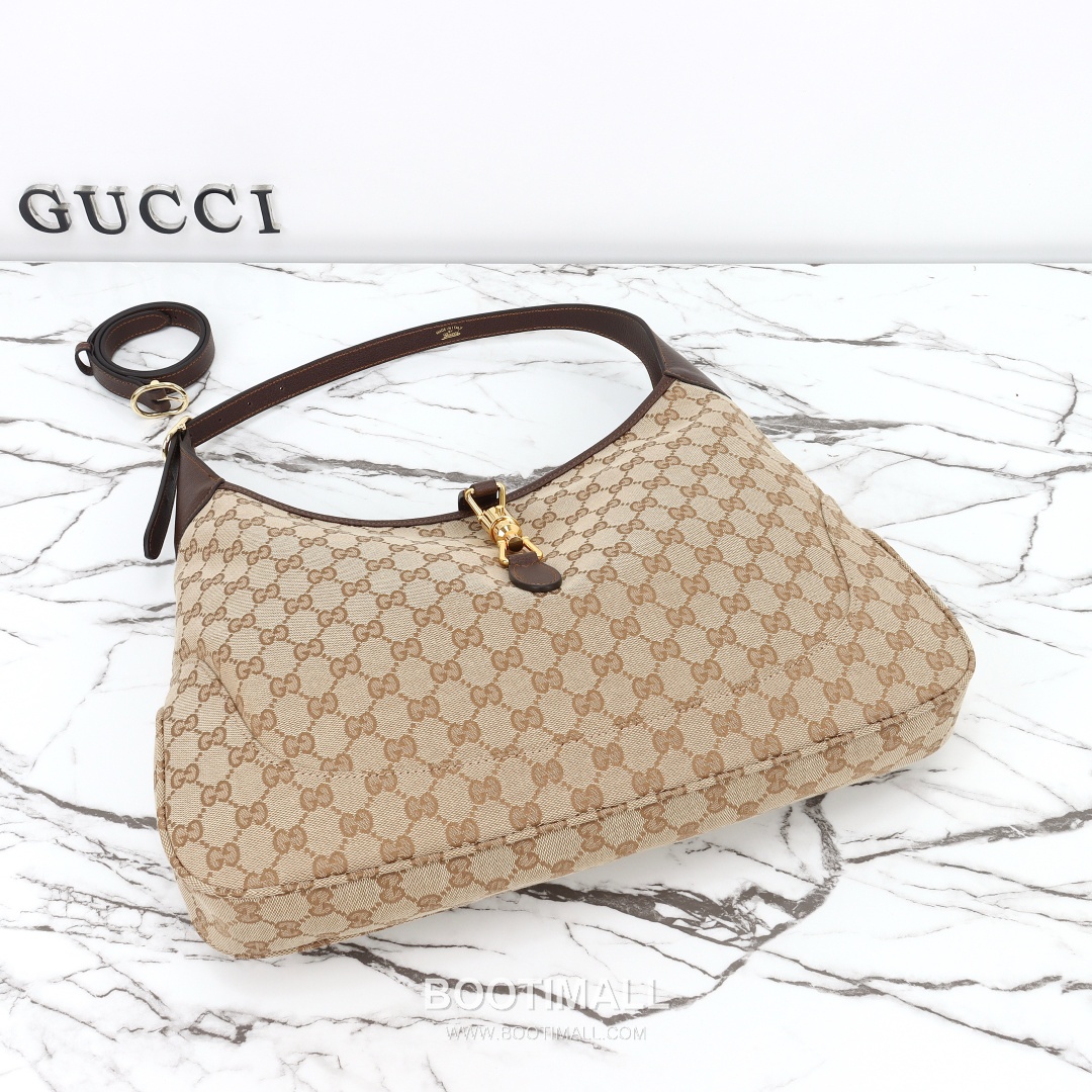 Gucci GG Canvas Tote Bag with Leather Trim Zip Detail 구찌 GG 캔버스 레더 트림 집 토트백 863279 40cm 14
