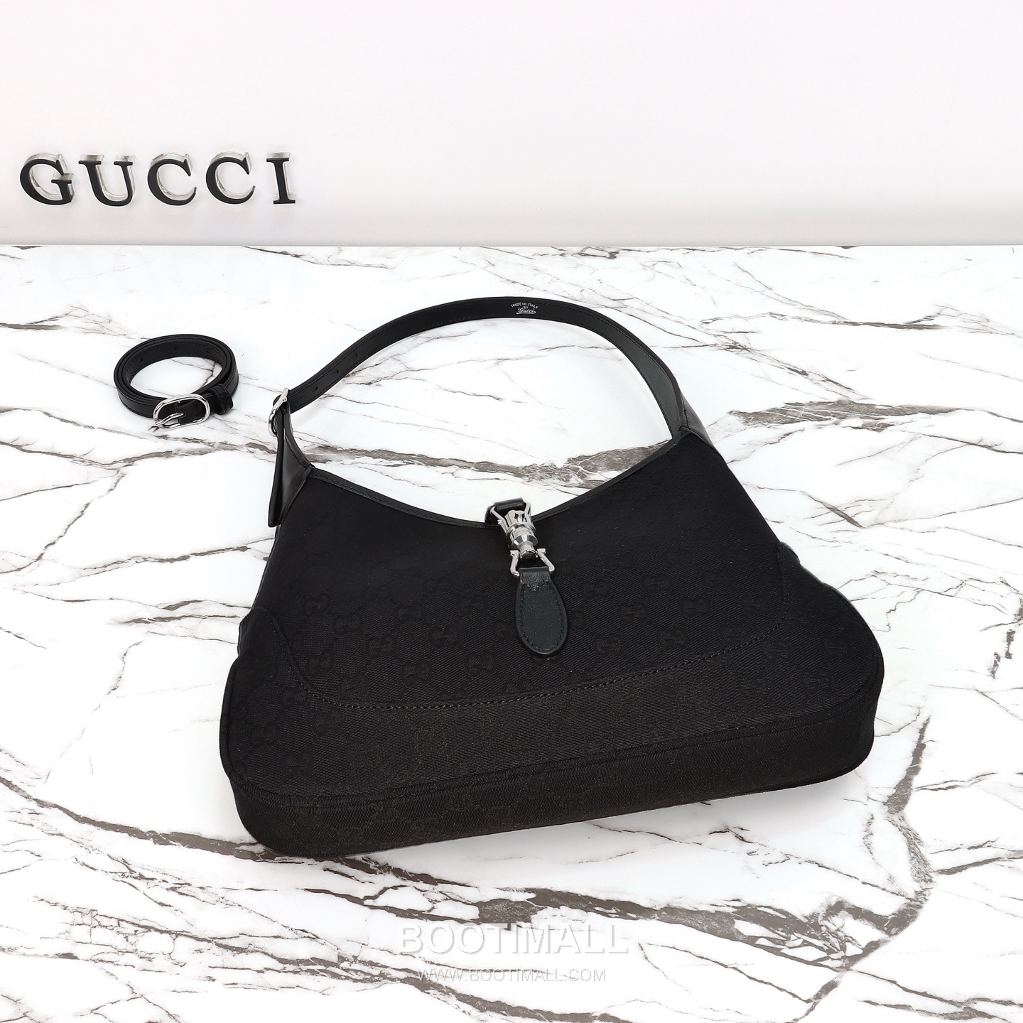 Gucci GG Canvas Tote Bag with Leather Trim Zip Detail 구찌 GG 캔버스 레더 트림 집 토트백 863136 31.5cm 7