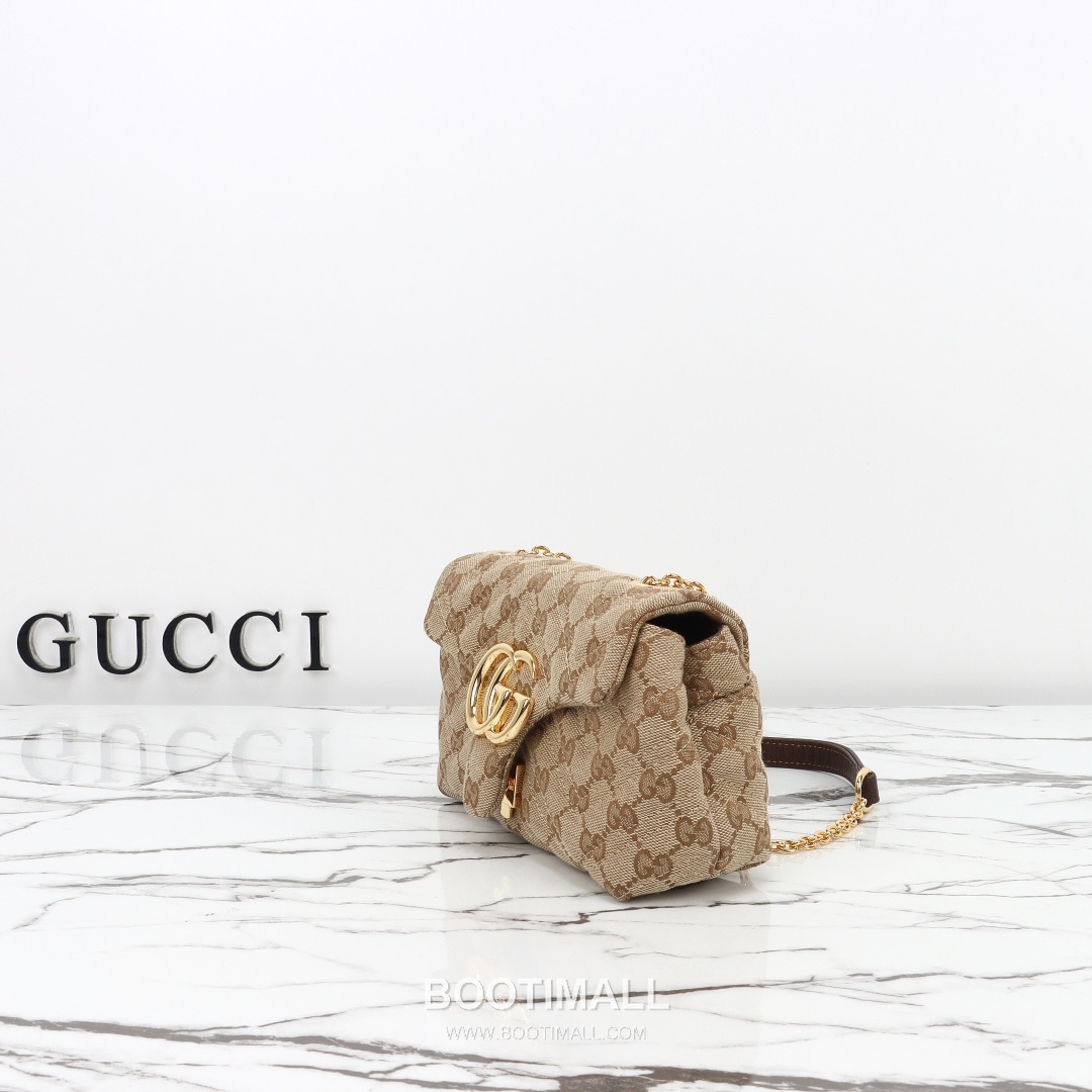 Gucci GG Canvas Crossbody Bag with Leather Trim Strap Zip Detail 구찌 GG 캔버스 레더 트림 스트랩 집 크로스바디백 867360 18.5cm 6