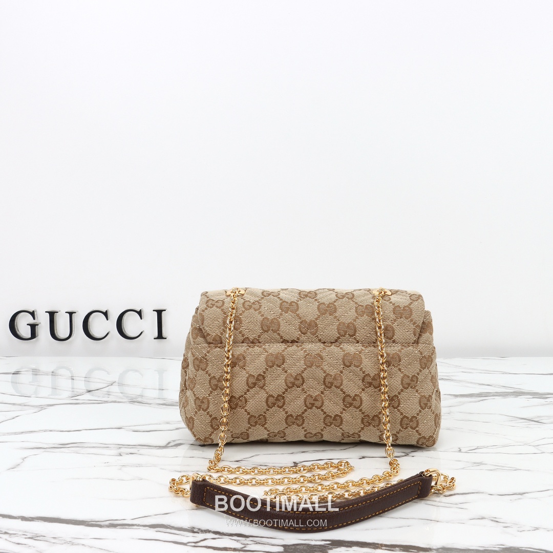 Gucci GG Canvas Crossbody Bag with Leather Trim Strap Zip Detail 구찌 GG 캔버스 레더 트림 스트랩 집 크로스바디백 867360 18.5cm 7