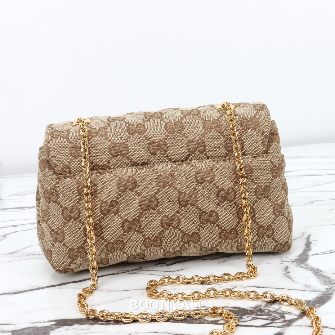 Gucci GG Canvas Crossbody Bag with Leather Trim Strap Zip Detail 구찌 GG 캔버스 레더 트림 스트랩 집 크로스바디백 867360 18.5cm 9
