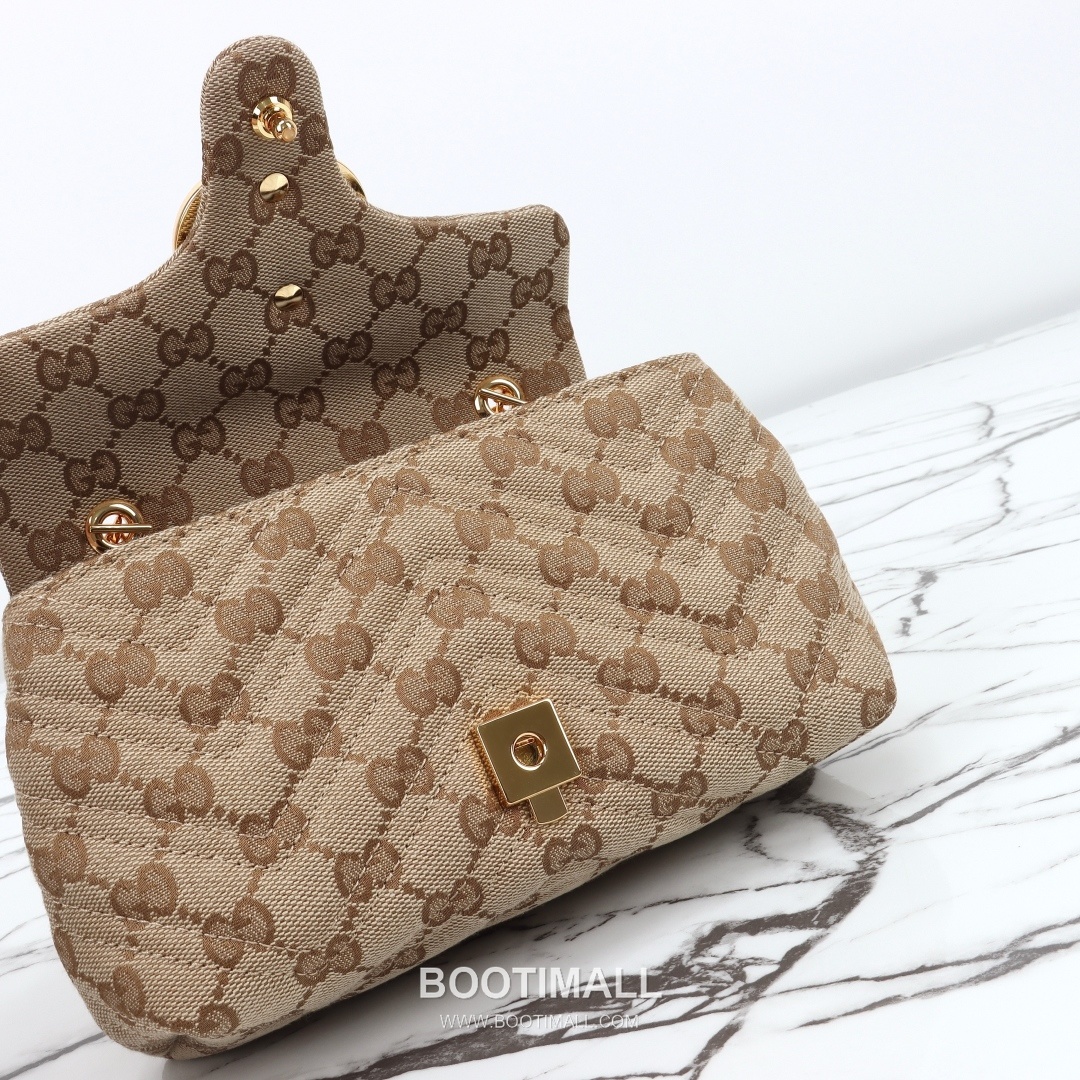 Gucci GG Canvas Crossbody Bag with Leather Trim Strap Zip Detail 구찌 GG 캔버스 레더 트림 스트랩 집 크로스바디백 867360 18.5cm 11