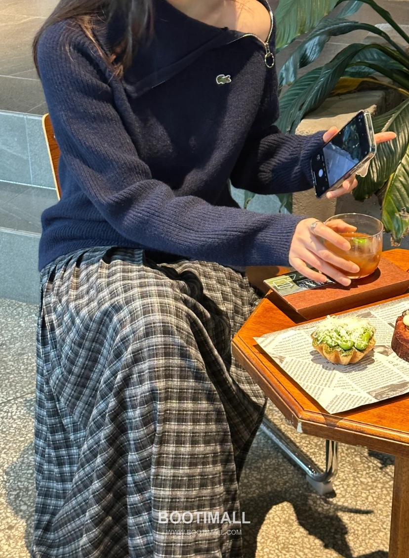 Lacoste Half Zip Knit Cotton Sweater Embroidered Crocodile Logo 니트 스웨터 라코스테 하프집 코튼 니트 스웨터 자수 로고 31193 5