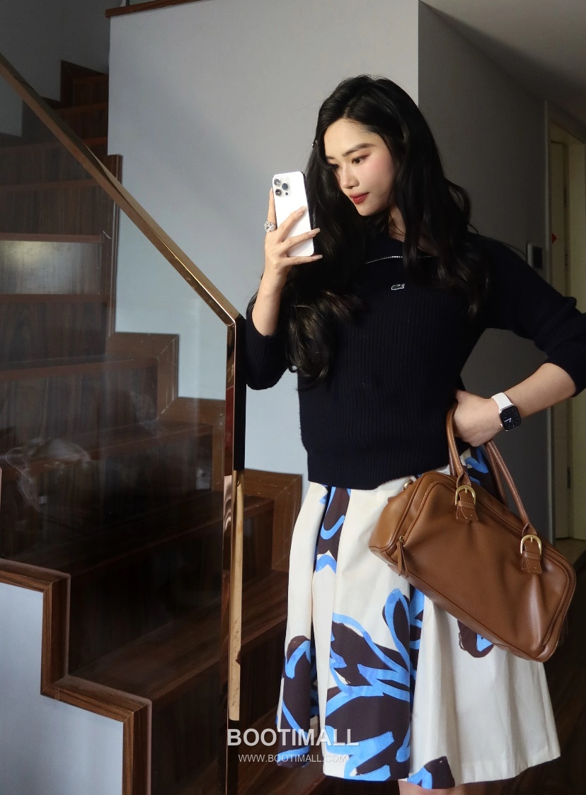 Lacoste Half Zip Knit Cotton Sweater Embroidered Crocodile Logo 니트 스웨터 라코스테 하프집 코튼 니트 스웨터 자수 로고 31193 7