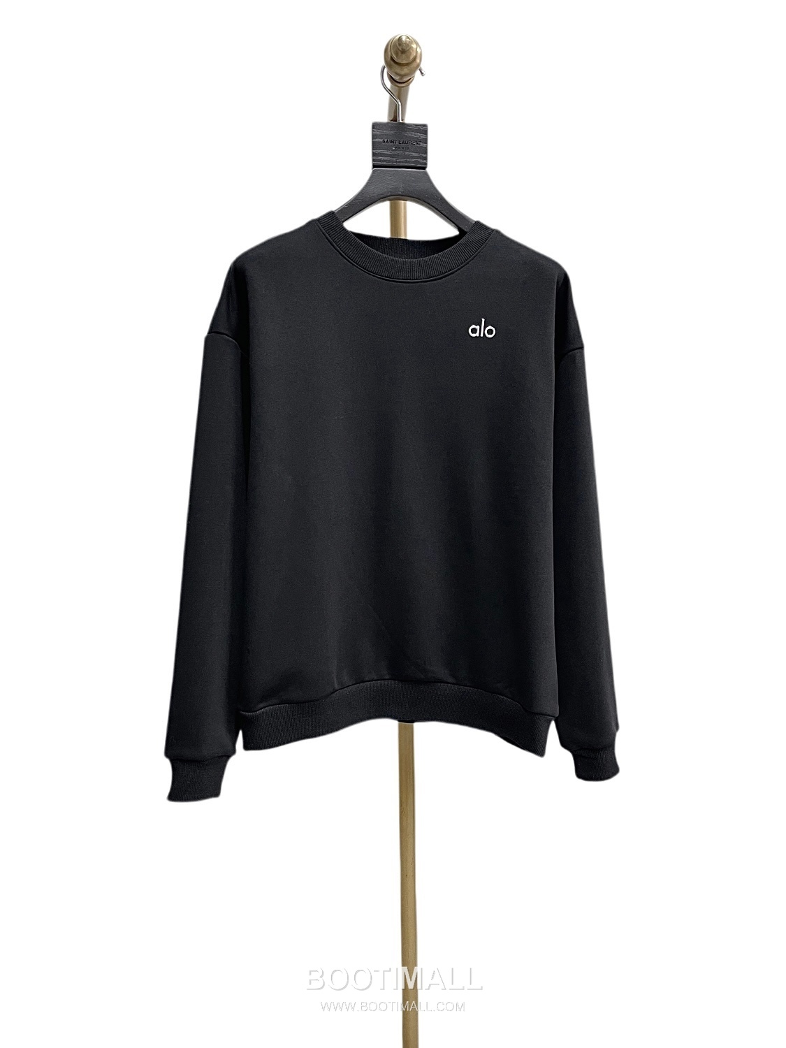 Alo Yoga Crewneck Cotton Sweatshirt Loose Fit Embroidered Logo 알로요가 크루넥 코튼 스웨트셔츠 루즈핏 자수 로고 31212 10