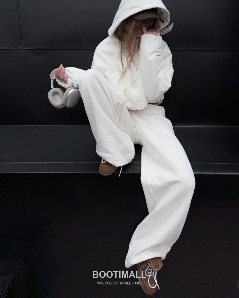 Alo Yoga High Waist Knit Wide Leg Sweatpants Fleece Patchwork Logo 알로요가 하이웨이스트 니트 와이드레그 스웨트팬츠 플리스 로고 10026 6