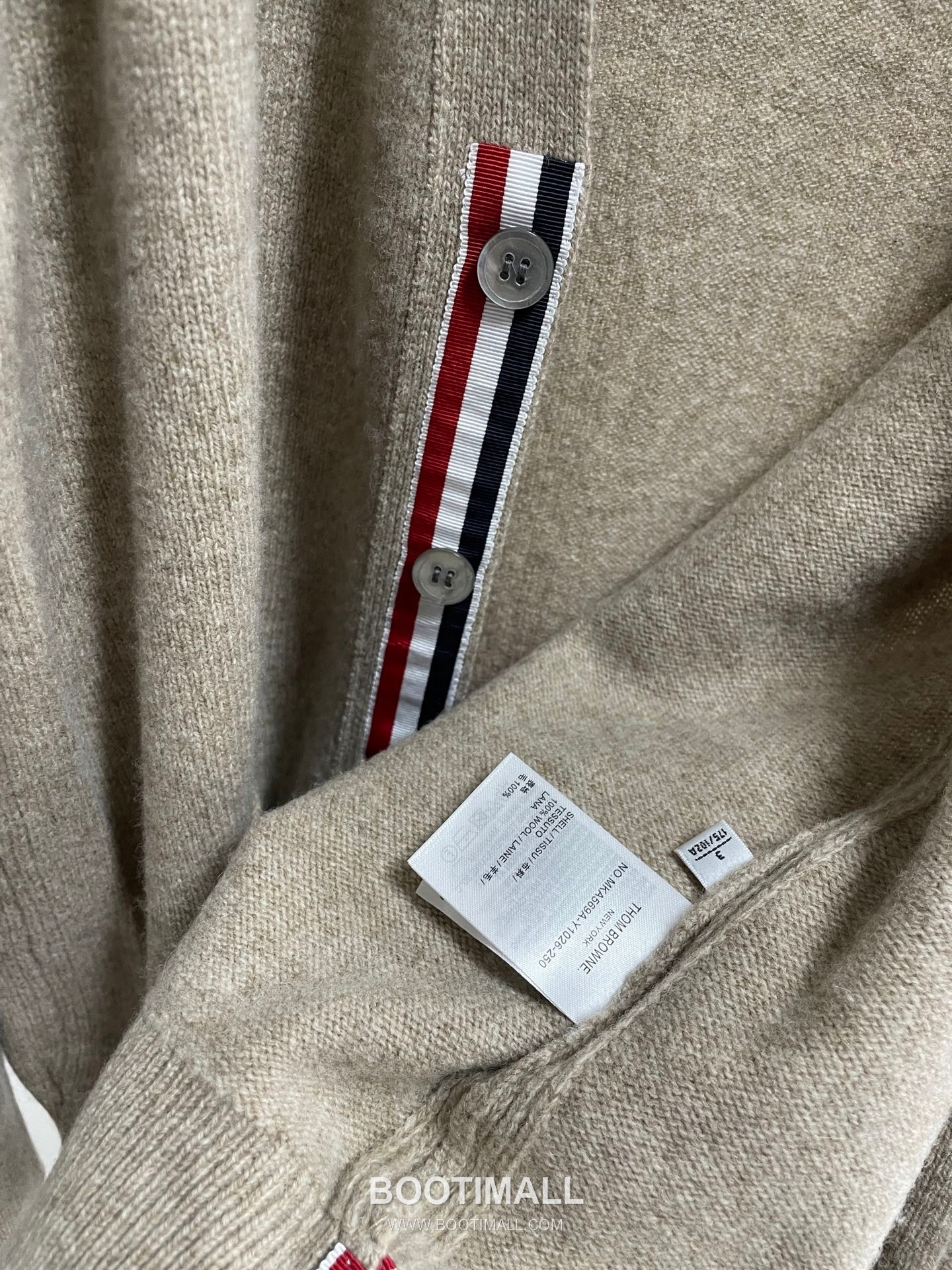 Thom Browne 4 Bar Stripe Wool Knit Cardigan V Neck Button 톰브라운 4바 스트라이프 울 니트 가디건 V넥 버튼 60102 17