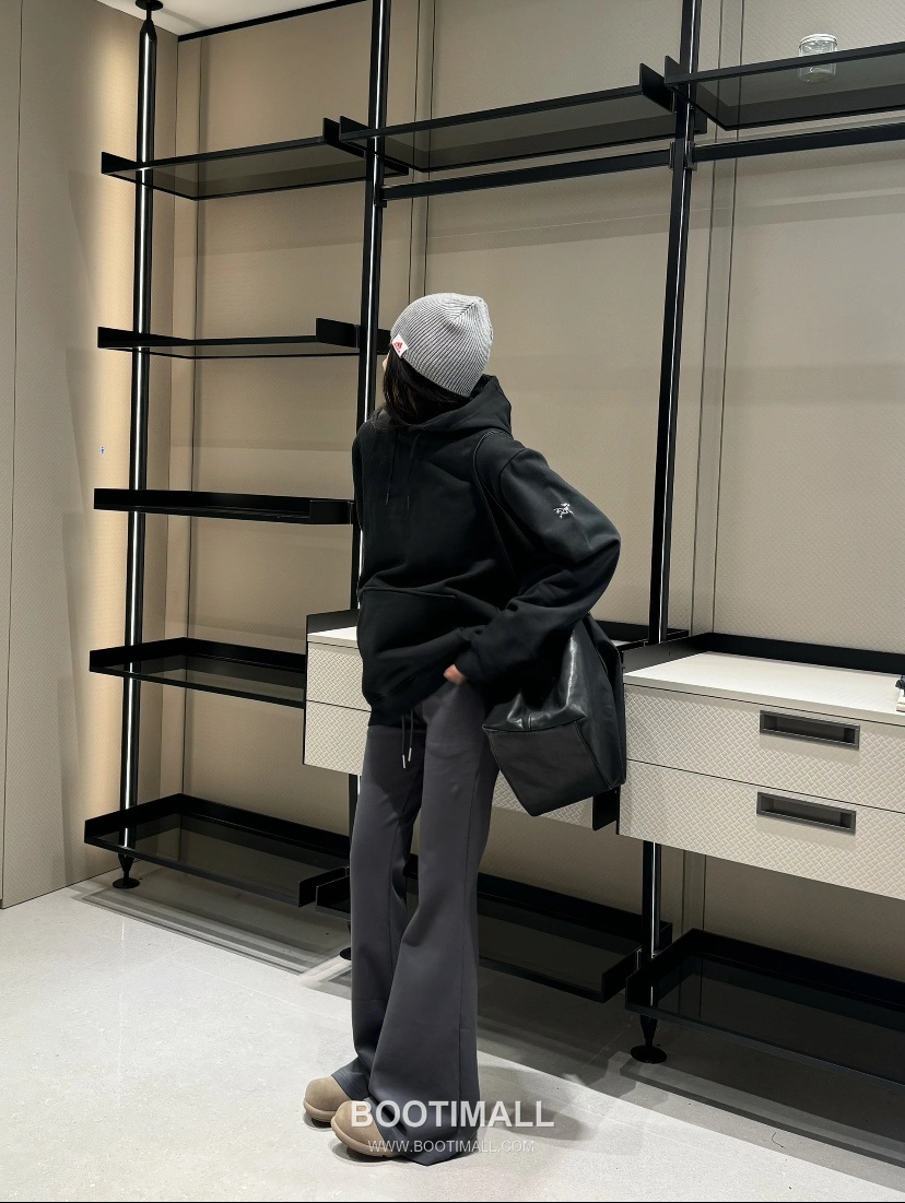 Arc'teryx Embroidered Logo Hooded Fleece Hoodie Drawstring 아크테릭스 자수 로고 후드 플리스 후디 드로우스트링 60083 2