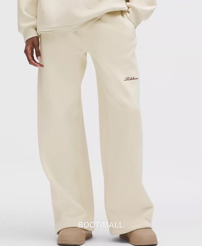 Lululemon Scuba Mid Rise Fleece Wide Leg Sweatpants Logo 룰루레몬 스쿠바 미드라이즈 플리스 와이드레그 스웨트팬츠 로고 60079 1