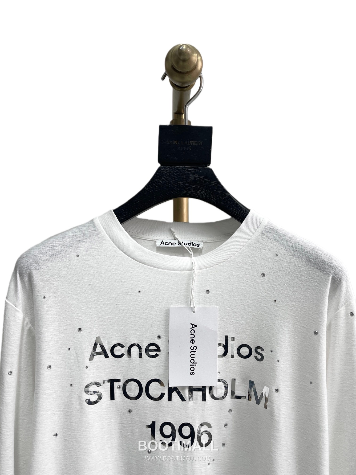 Acne Studios 1996 Logo Print Cotton T-Shirt Crewneck Long Sleeve 아크네스튜디오 1996 로고 프린트 코튼 크루넥 롱슬리브 티셔츠 10029 12
