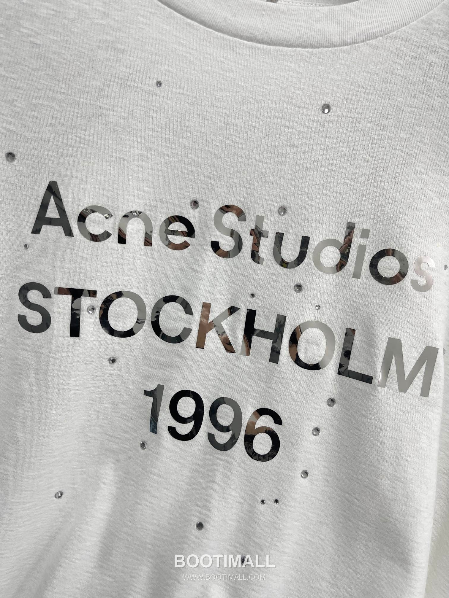 Acne Studios 1996 Logo Print Cotton T-Shirt Crewneck Long Sleeve 아크네스튜디오 1996 로고 프린트 코튼 크루넥 롱슬리브 티셔츠 10029 14