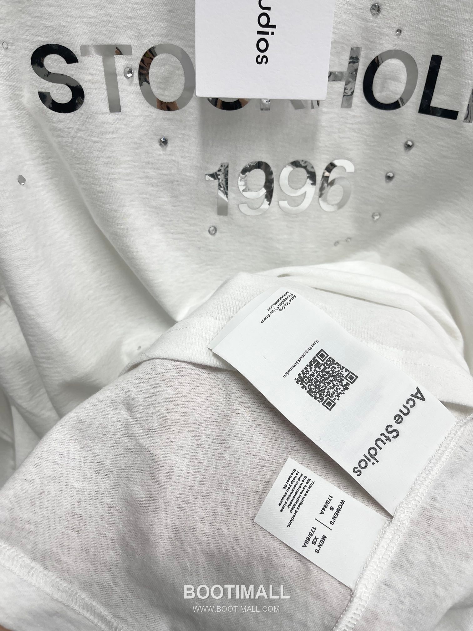 Acne Studios 1996 Logo Print Cotton T-Shirt Crewneck Long Sleeve 아크네스튜디오 1996 로고 프린트 코튼 크루넥 롱슬리브 티셔츠 10029 17