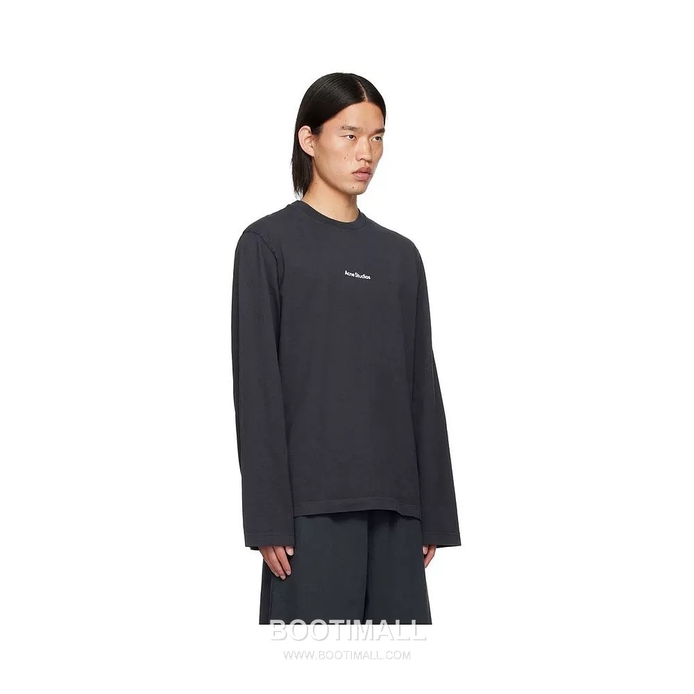 Acne Studios Logo Print Cotton T-Shirt Crewneck Long Sleeve 아크네스튜디오 로고 프린트 코튼 크루넥 롱슬리브 티셔츠 60033 1