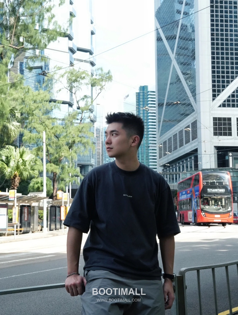 Acne Studios Logo Print Cotton T-Shirt Crewneck Short Sleeve 아크네스튜디오 로고 프린트 코튼 크루넥 반팔 티셔츠 50005 5