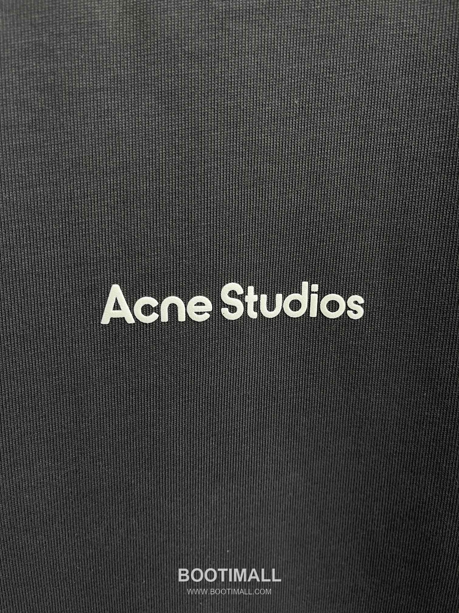 Acne Studios Logo Print Cotton T-Shirt Crewneck Short Sleeve 아크네스튜디오 로고 프린트 코튼 크루넥 반팔 티셔츠 50005 13