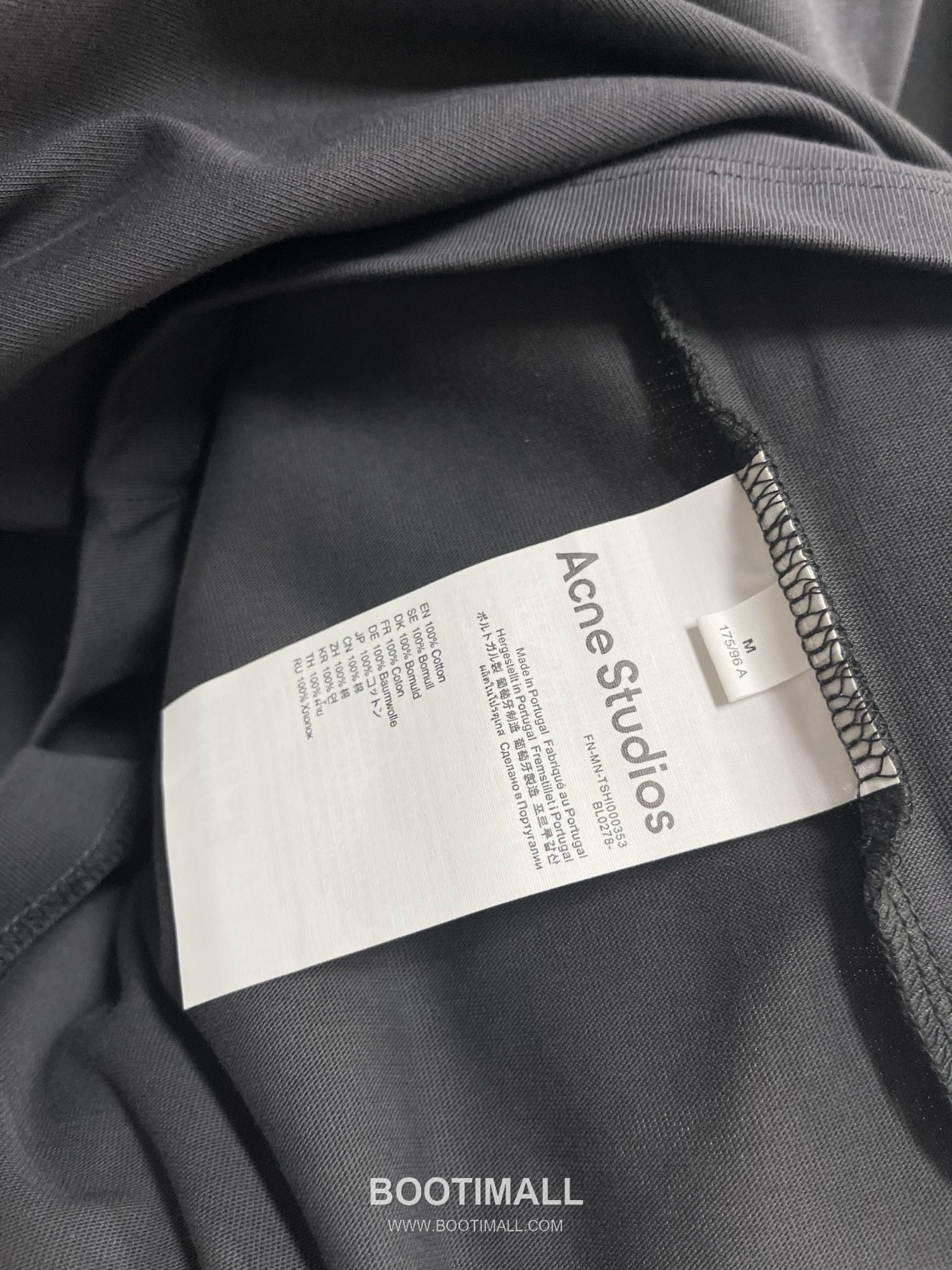 Acne Studios Logo Print Cotton T-Shirt Crewneck Short Sleeve 아크네스튜디오 로고 프린트 코튼 크루넥 반팔 티셔츠 50005 17