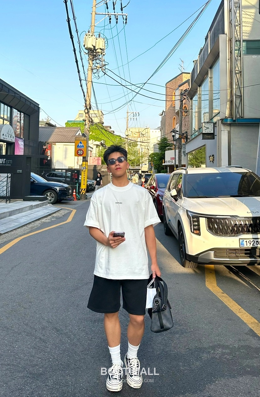 Acne Studios Logo Print Cotton T-Shirt Crewneck Short Sleeve 아크네스튜디오 로고 프린트 코튼 크루넥 반팔 티셔츠 50005 5