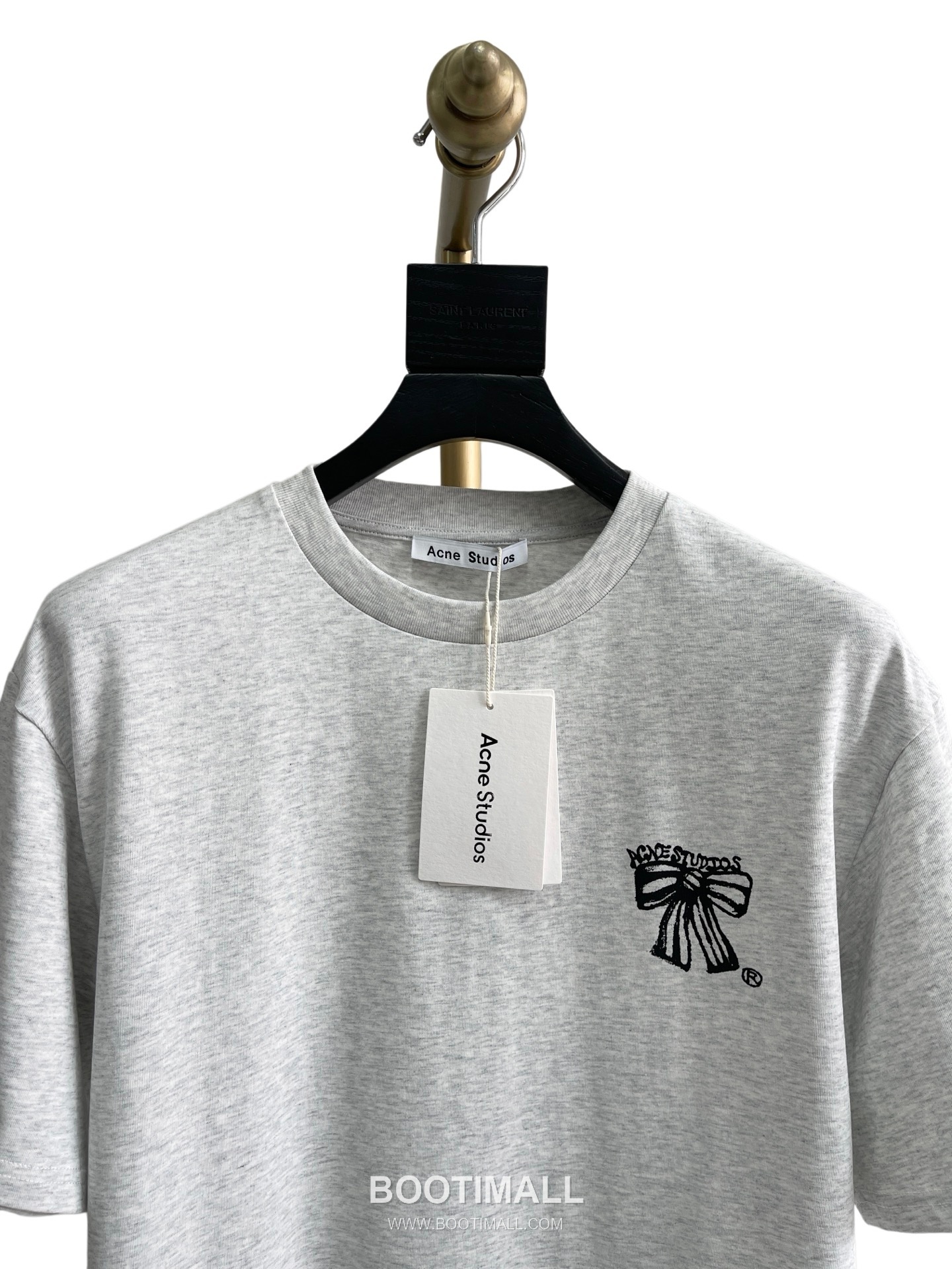 Acne Studios Bow Logo Print Cotton T-Shirt Crewneck Short Sleeve 아크네스튜디오 보우 로고 프린트 코튼 크루넥 반팔 티셔츠 60175 3