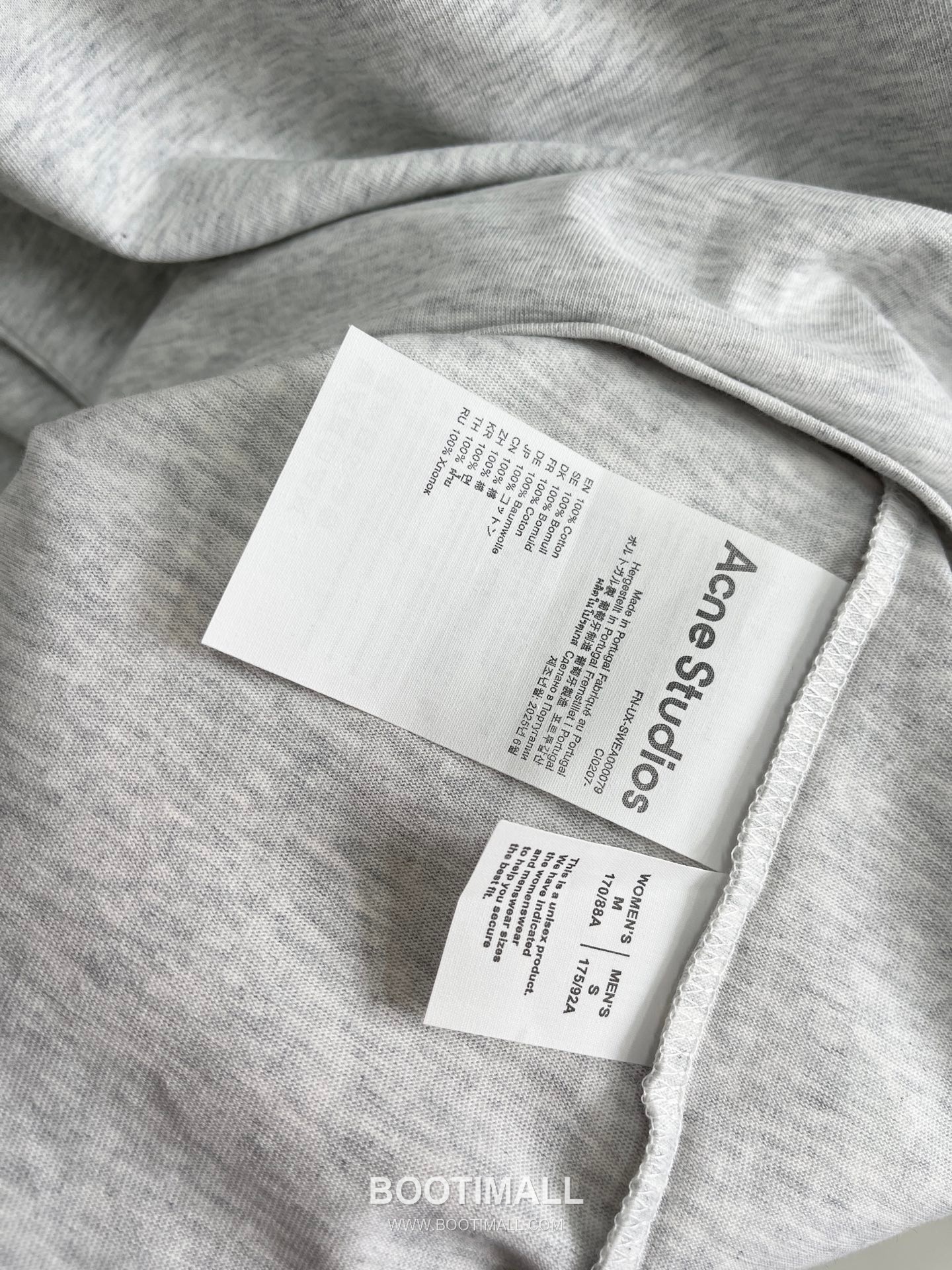 Acne Studios Bow Logo Print Cotton T-Shirt Crewneck Short Sleeve 아크네스튜디오 보우 로고 프린트 코튼 크루넥 반팔 티셔츠 60175 8