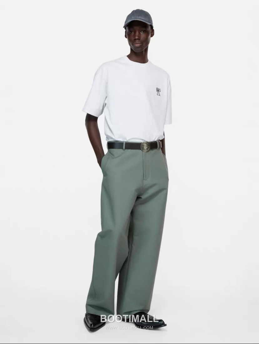 Acne Studios Bow Logo Print Cotton T-Shirt Crewneck Short Sleeve 아크네스튜디오 보우 로고 프린트 코튼 크루넥 반팔 티셔츠 60175 5