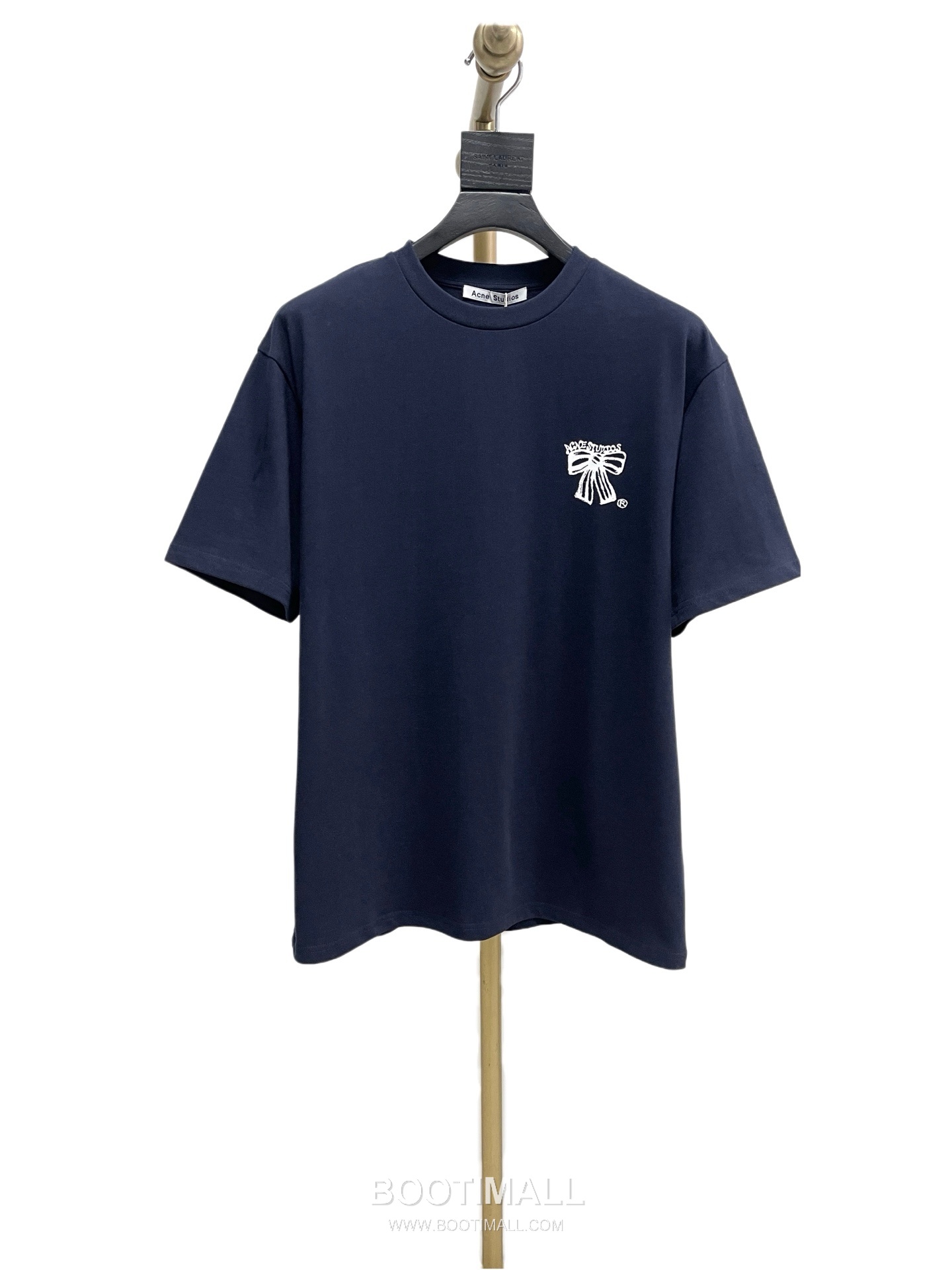 Acne Studios Bow Logo Print Cotton T-Shirt Crewneck Short Sleeve 아크네스튜디오 보우 로고 프린트 코튼 크루넥 반팔 티셔츠 60175 10