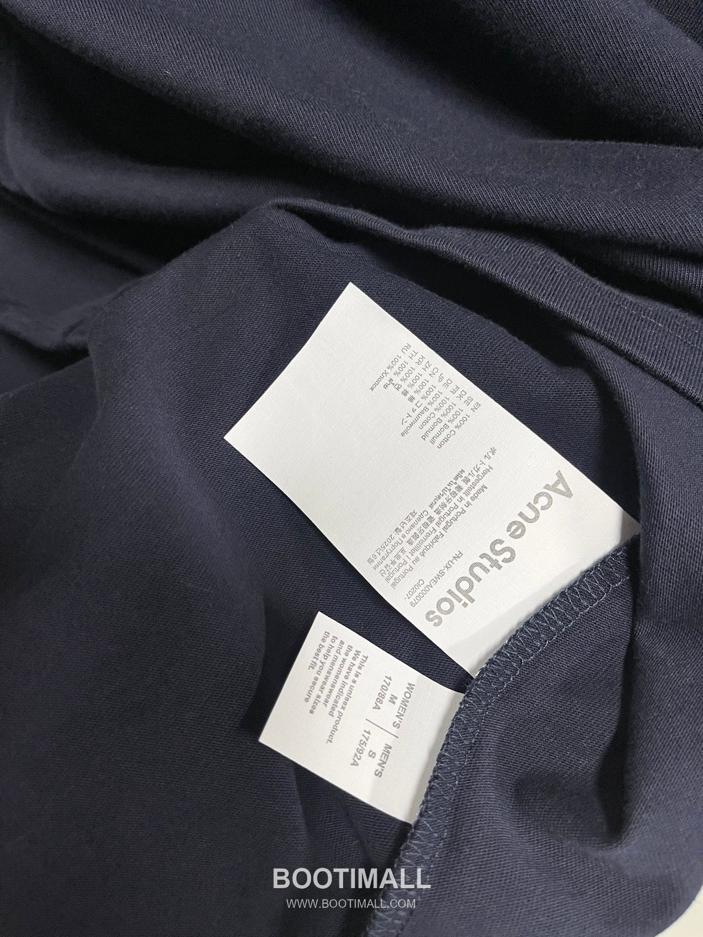 Acne Studios Bow Logo Print Cotton T-Shirt Crewneck Short Sleeve 아크네스튜디오 보우 로고 프린트 코튼 크루넥 반팔 티셔츠 60175 17