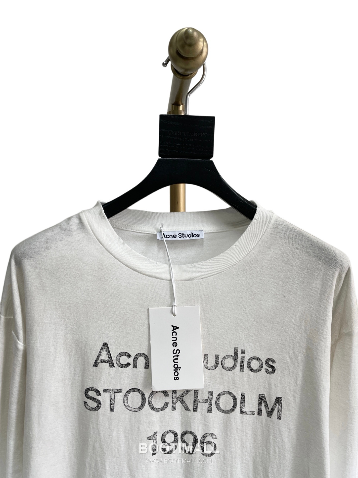 Acne Studios 1996 Distressed Logo Print Cotton T-Shirt Crewneck Long Sleeve 아크네스튜디오 1996 디스트레스 로고 프린트 코튼 크루넥 롱슬리브 티셔츠 12